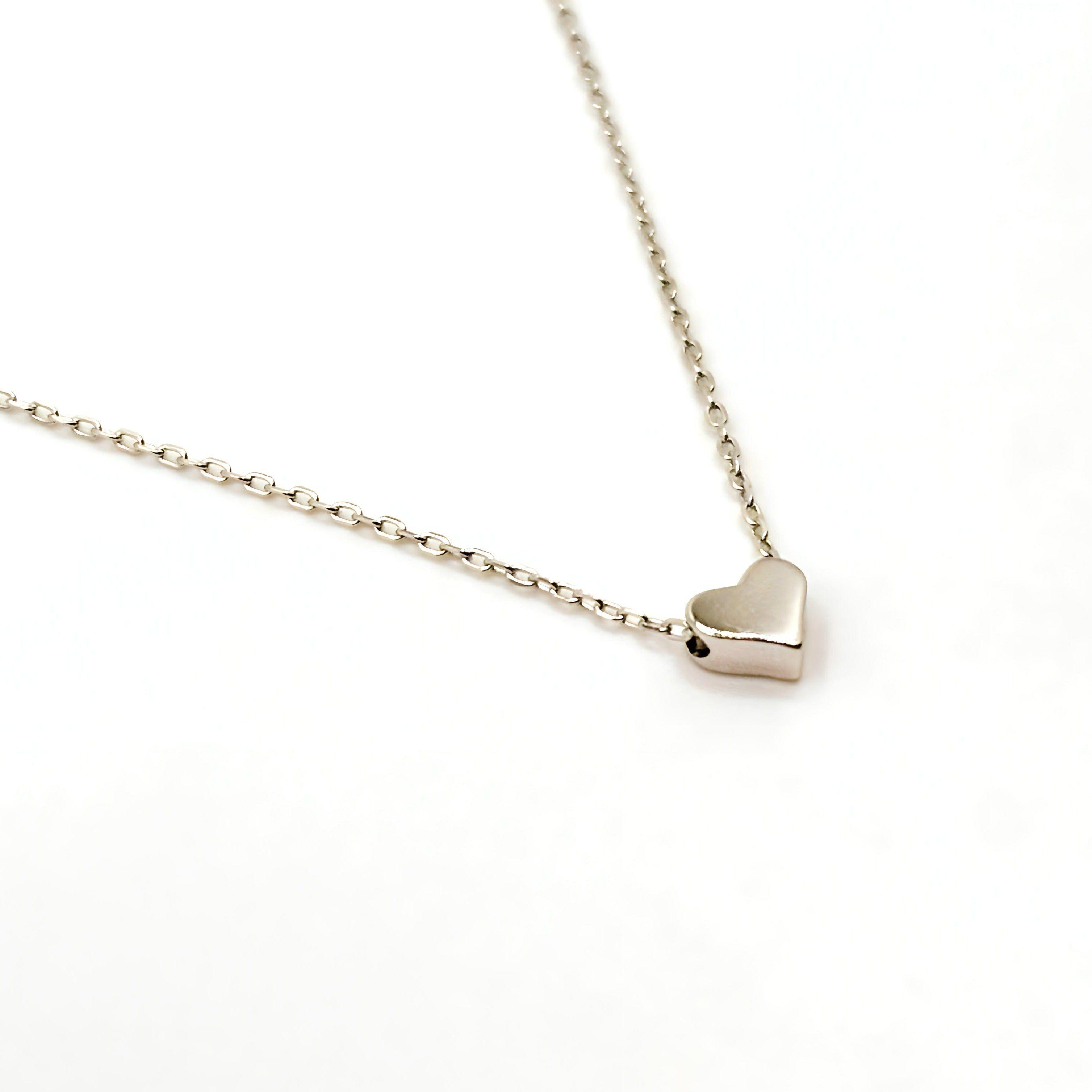Collar de Corazón de Plata 925-4
