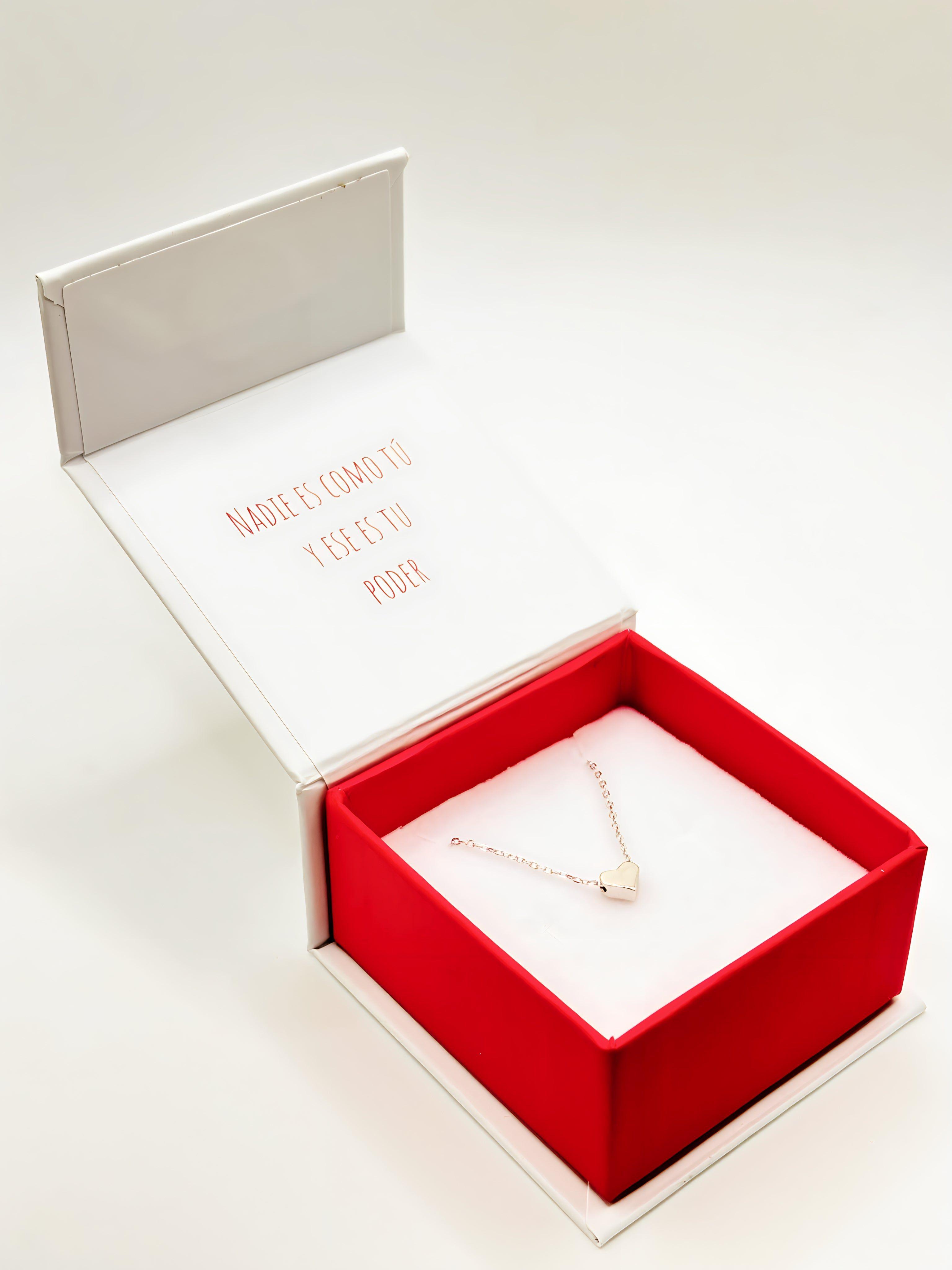 Collar de Corazón de Plata 925-5