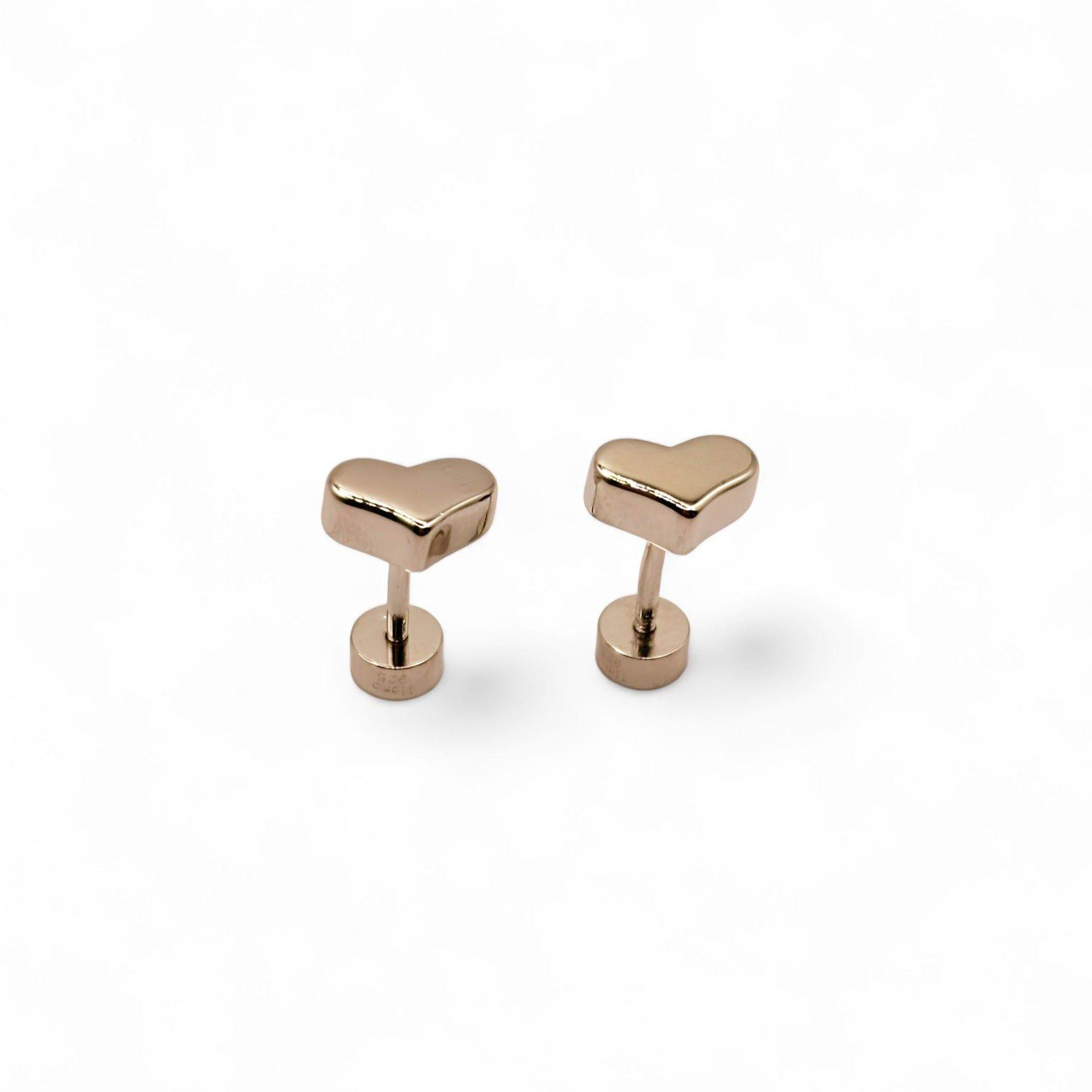 Aro de Corazon de Plata 925-2