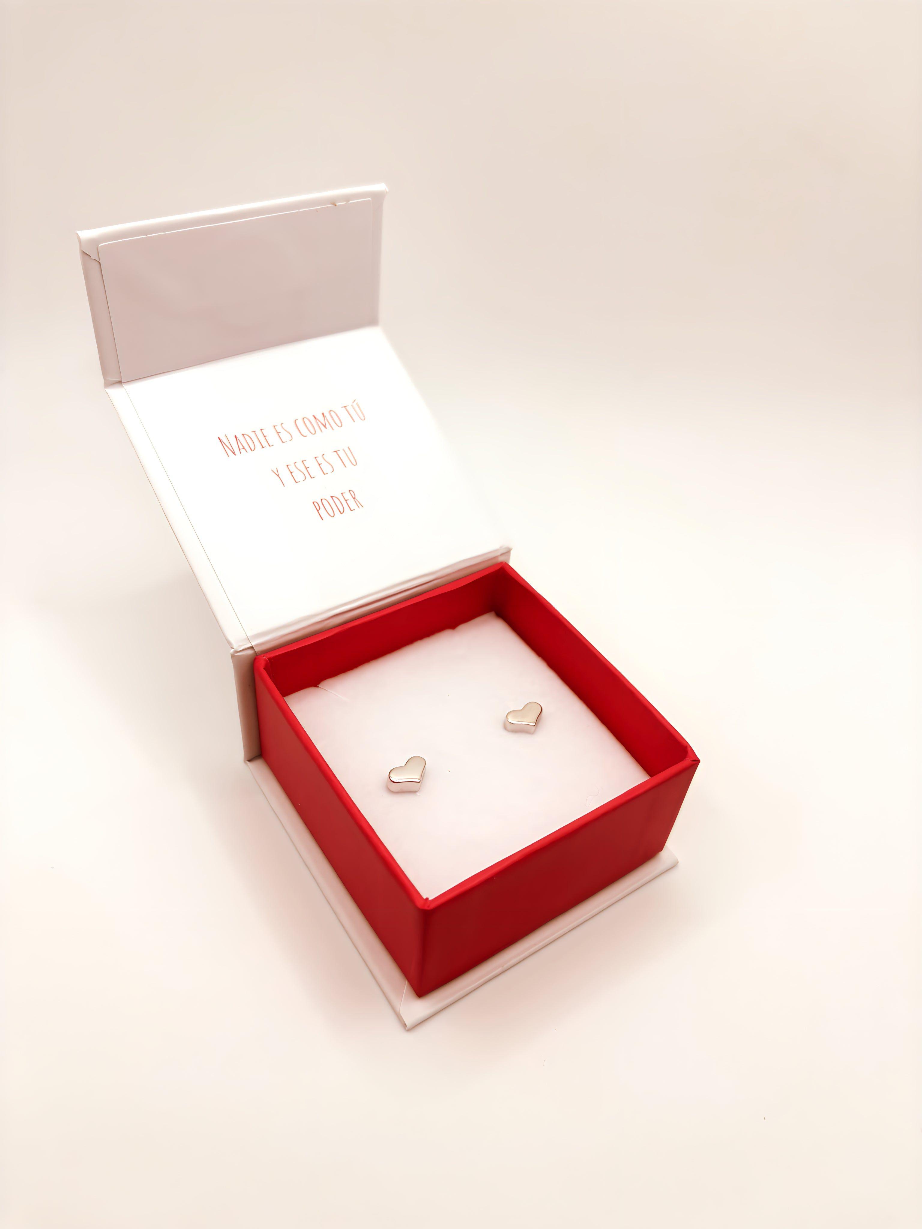 Aro de Corazon de Plata 925-4