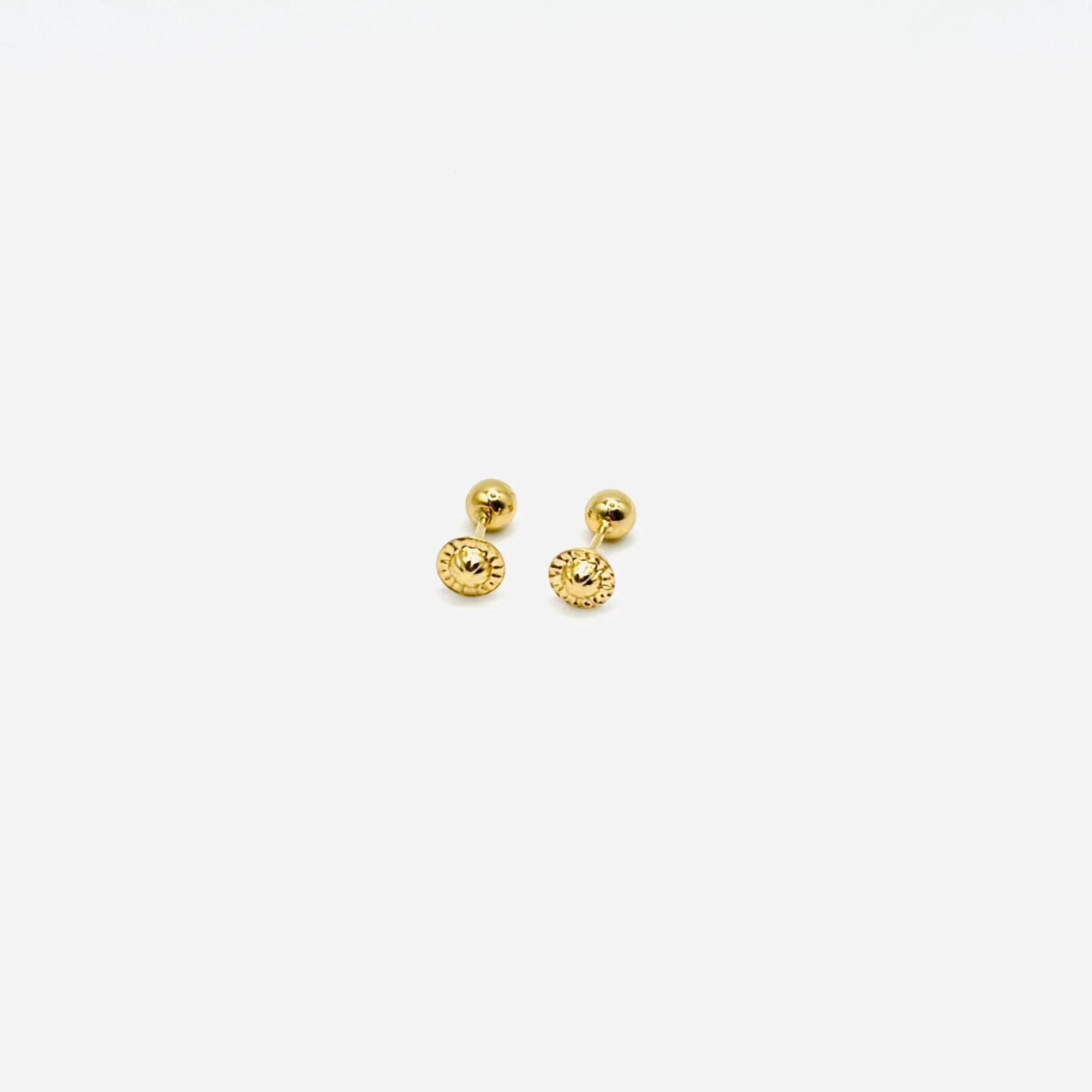 Aro Bola de 4mm de Oro 18k-2