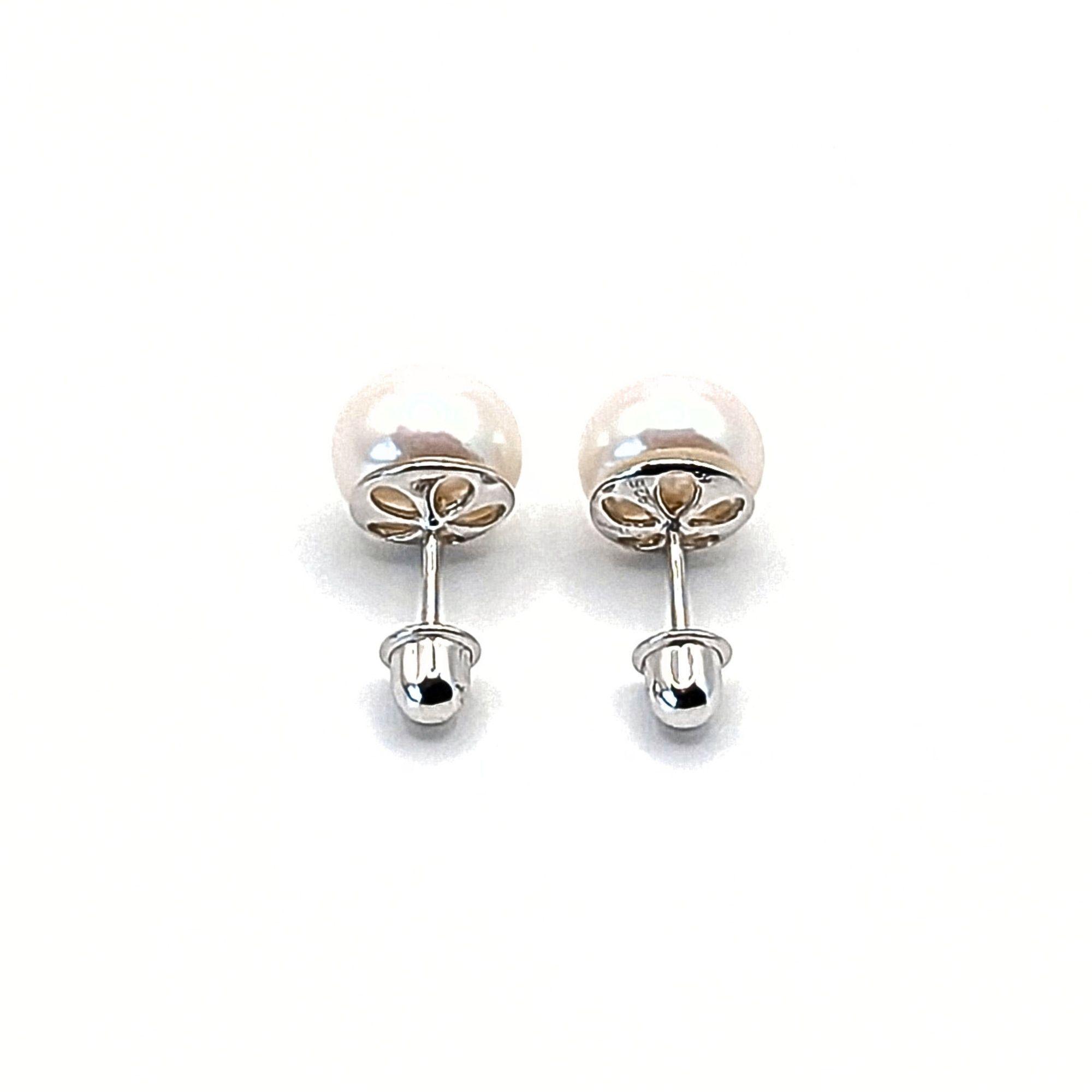 Aros de Perla de 9 mm en Plata 925-2