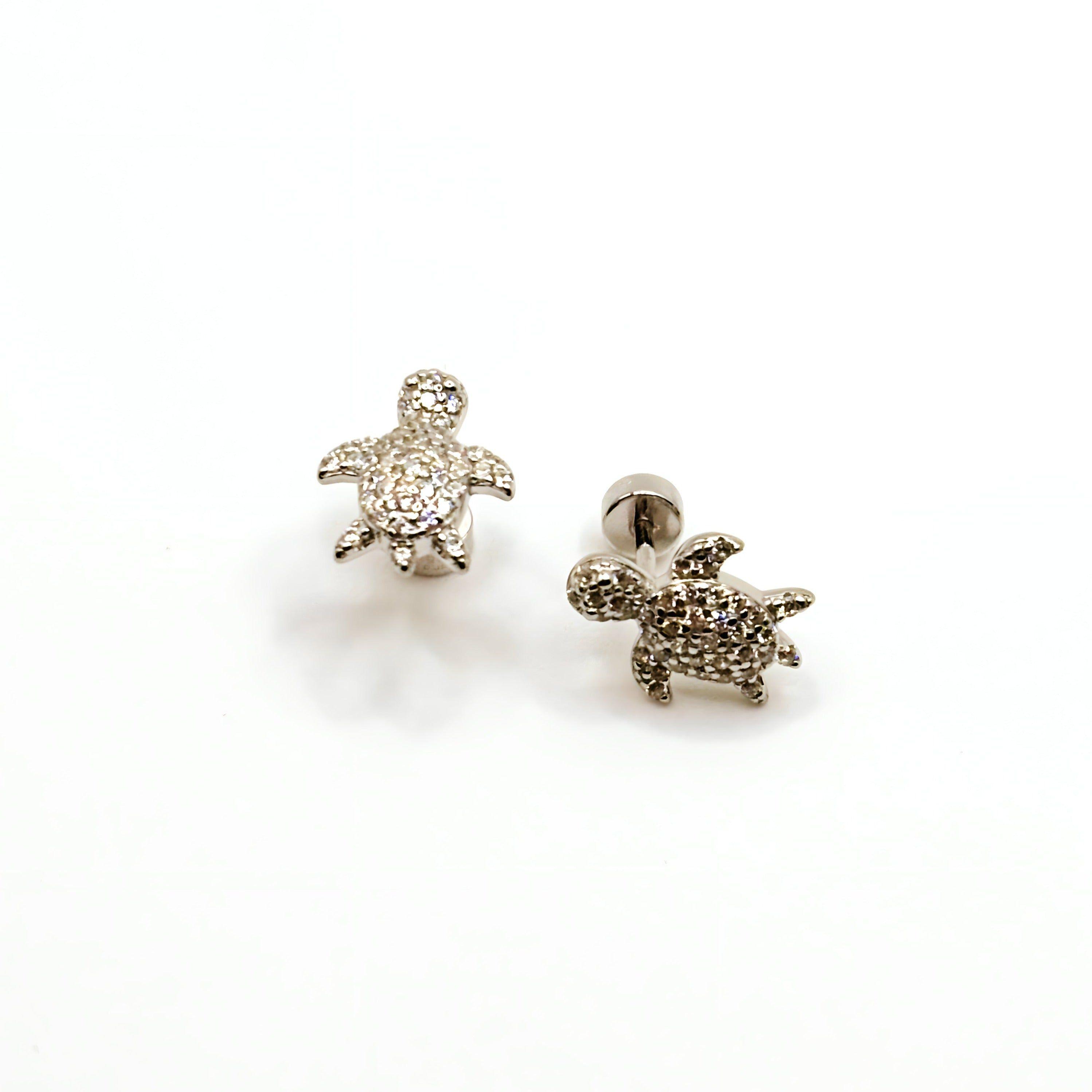 Aros de Tortuga con Circones de Plata 925-0