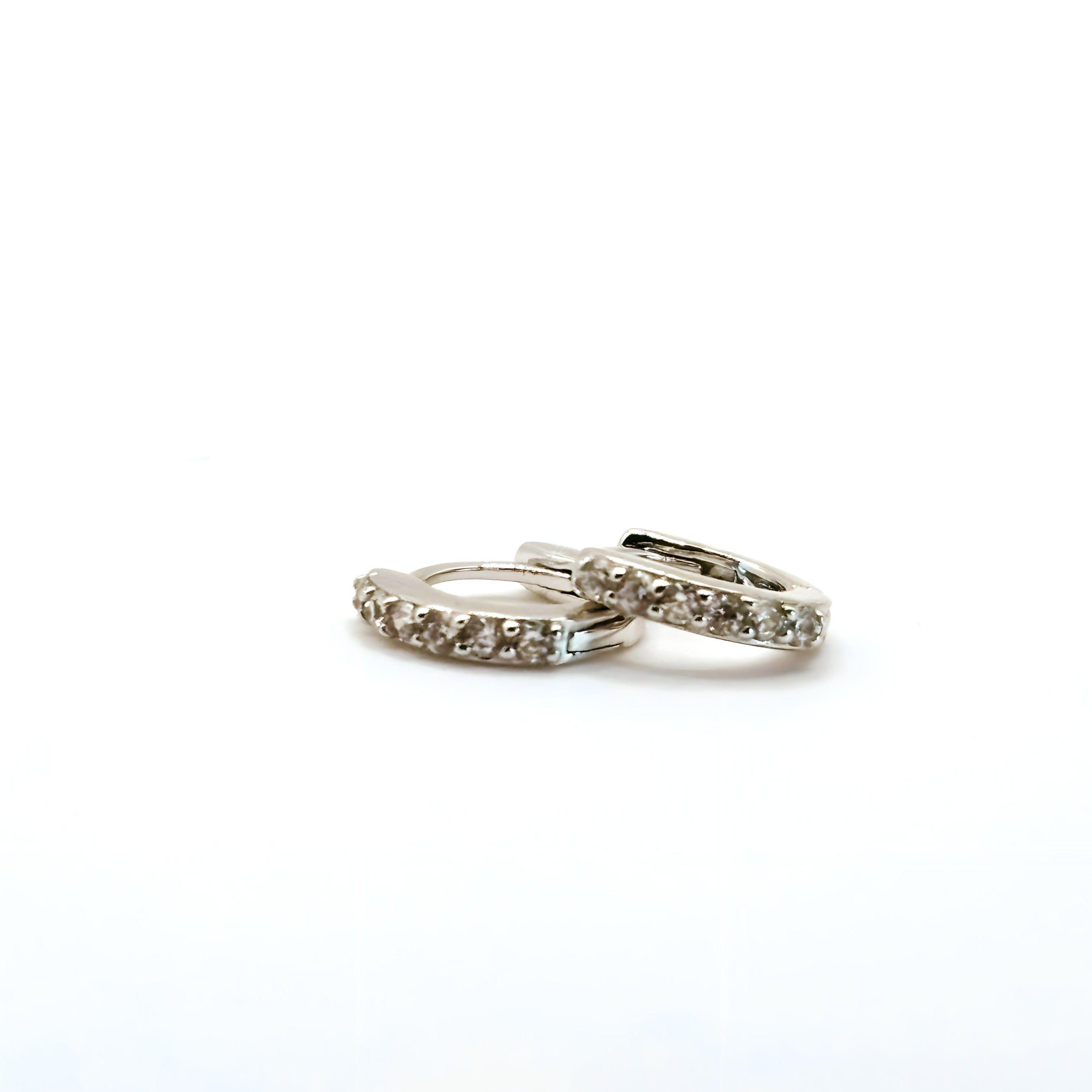 Aro Argollas con Circones de Plata 925-2