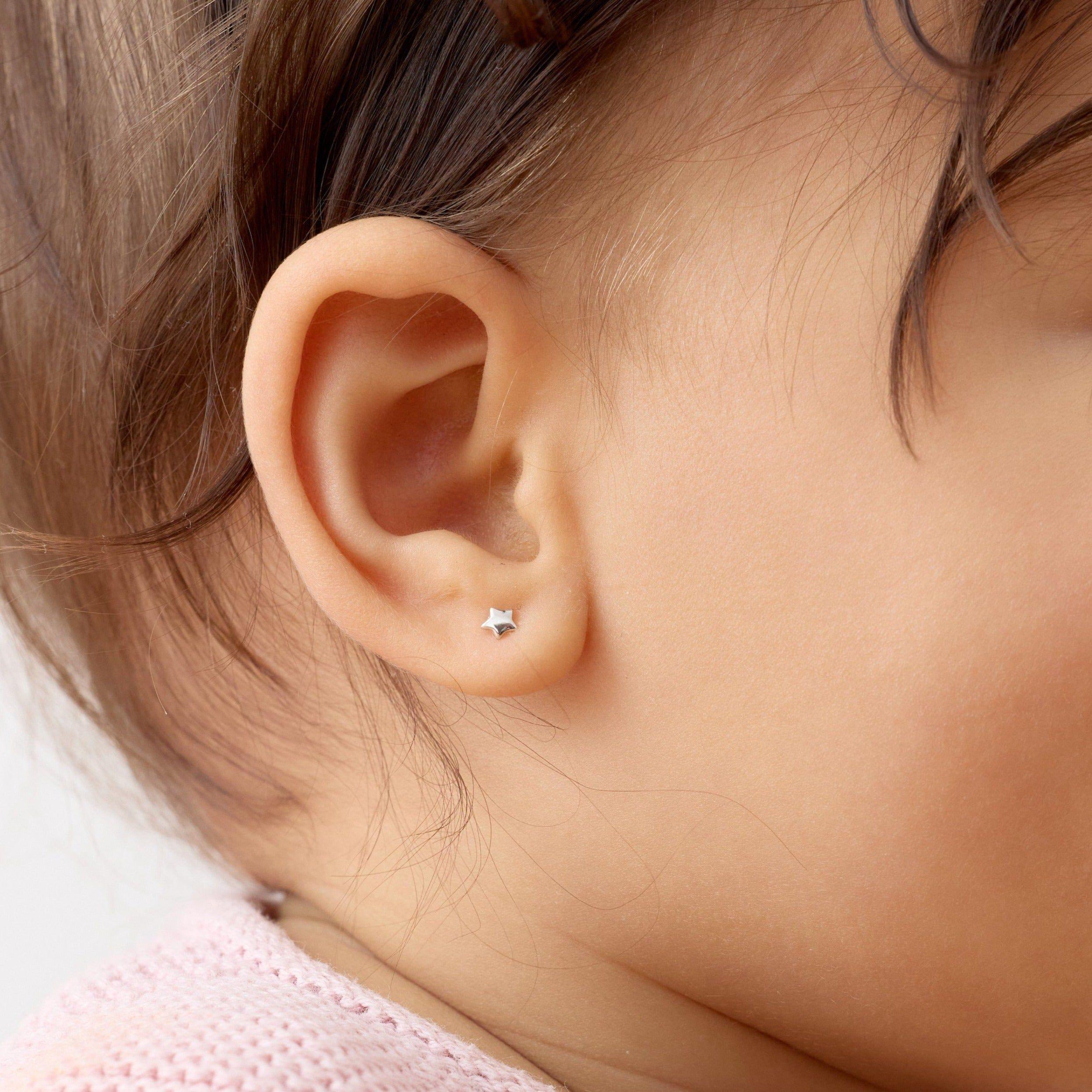 Aros de Estrella de 3mm de Plata 925-2