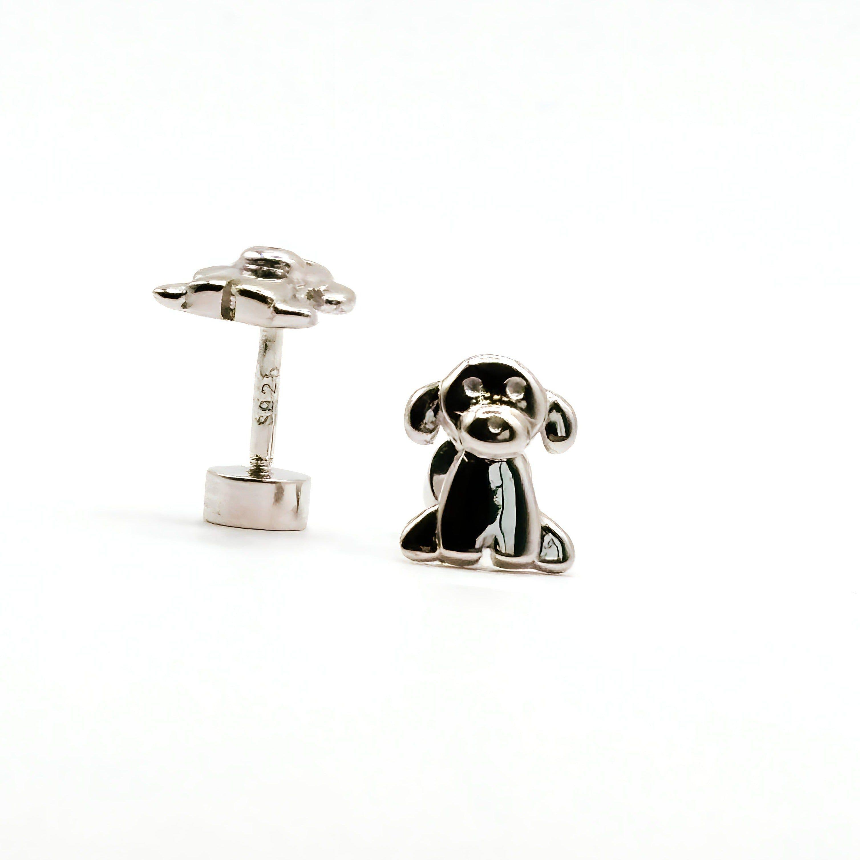 Aros de Perrito de Plata 925-0