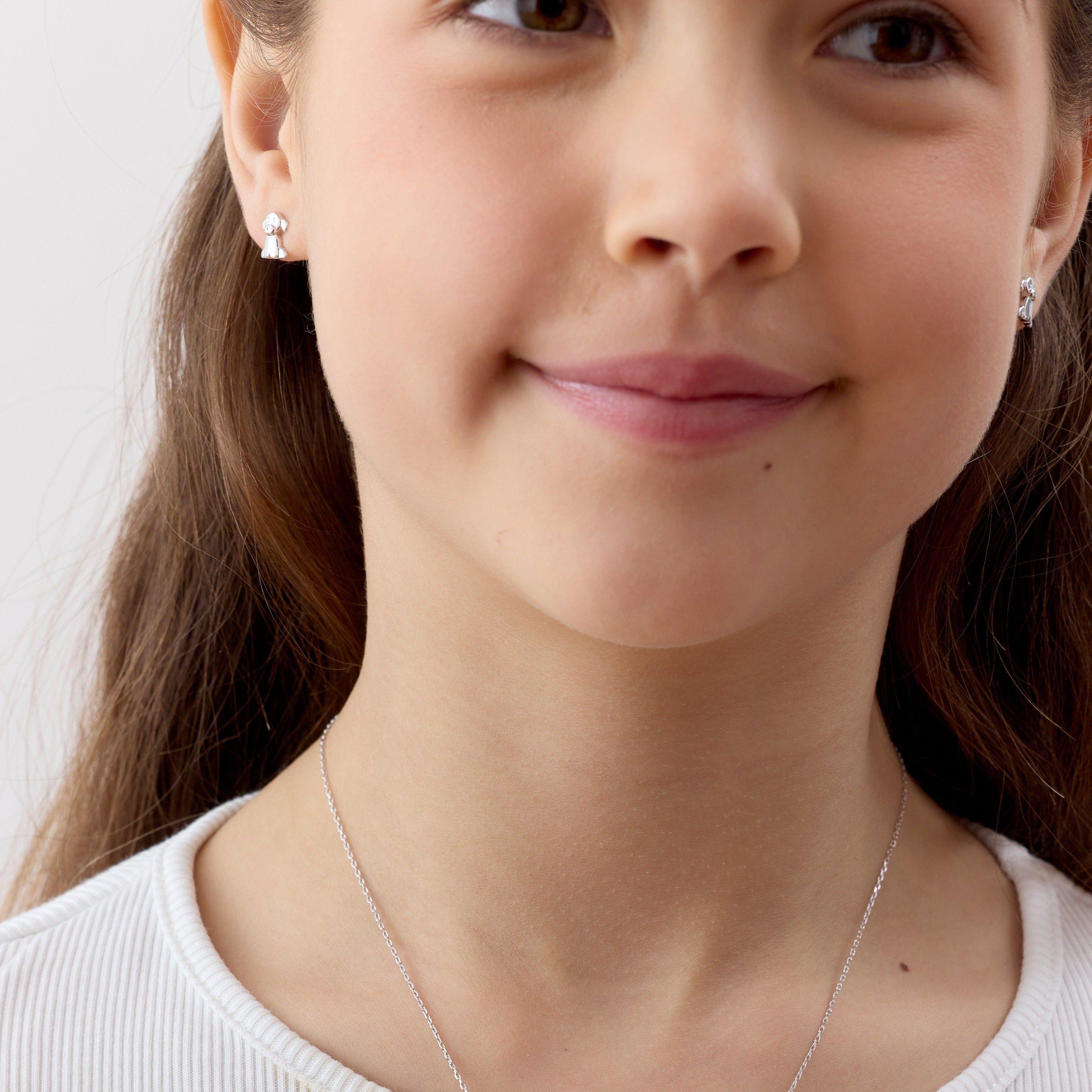 Aros de Perrito de Plata 925-1