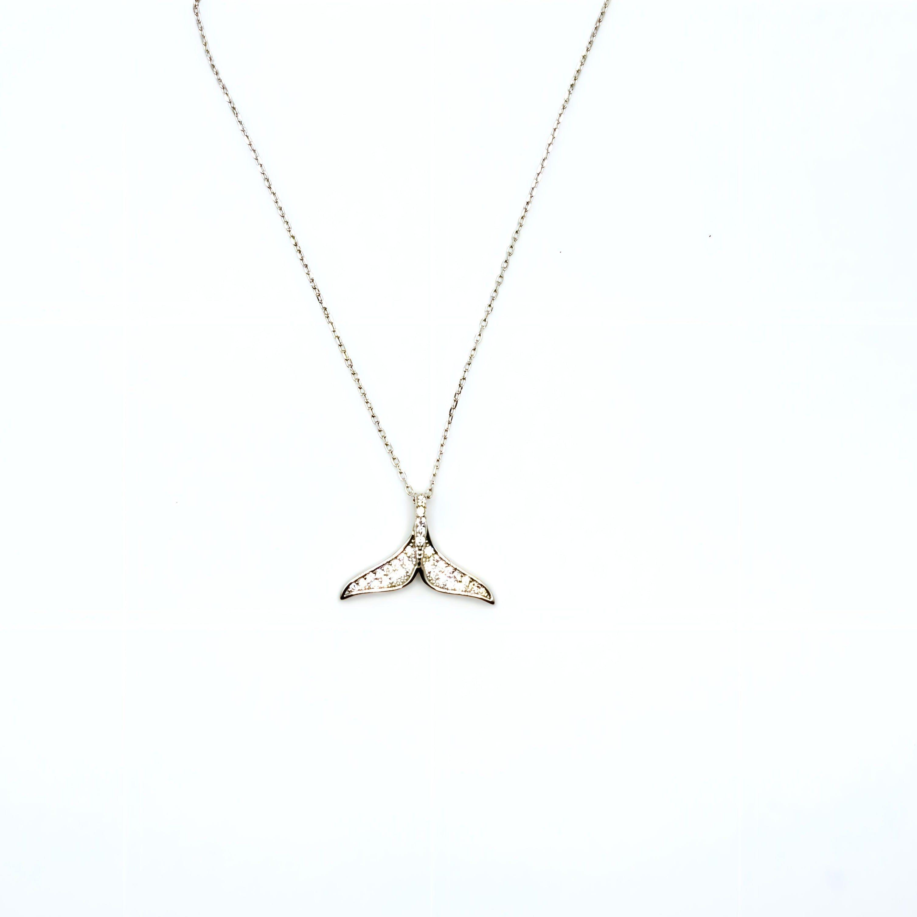 Collar de Cola de Ballena con Circones de Plata 925-2