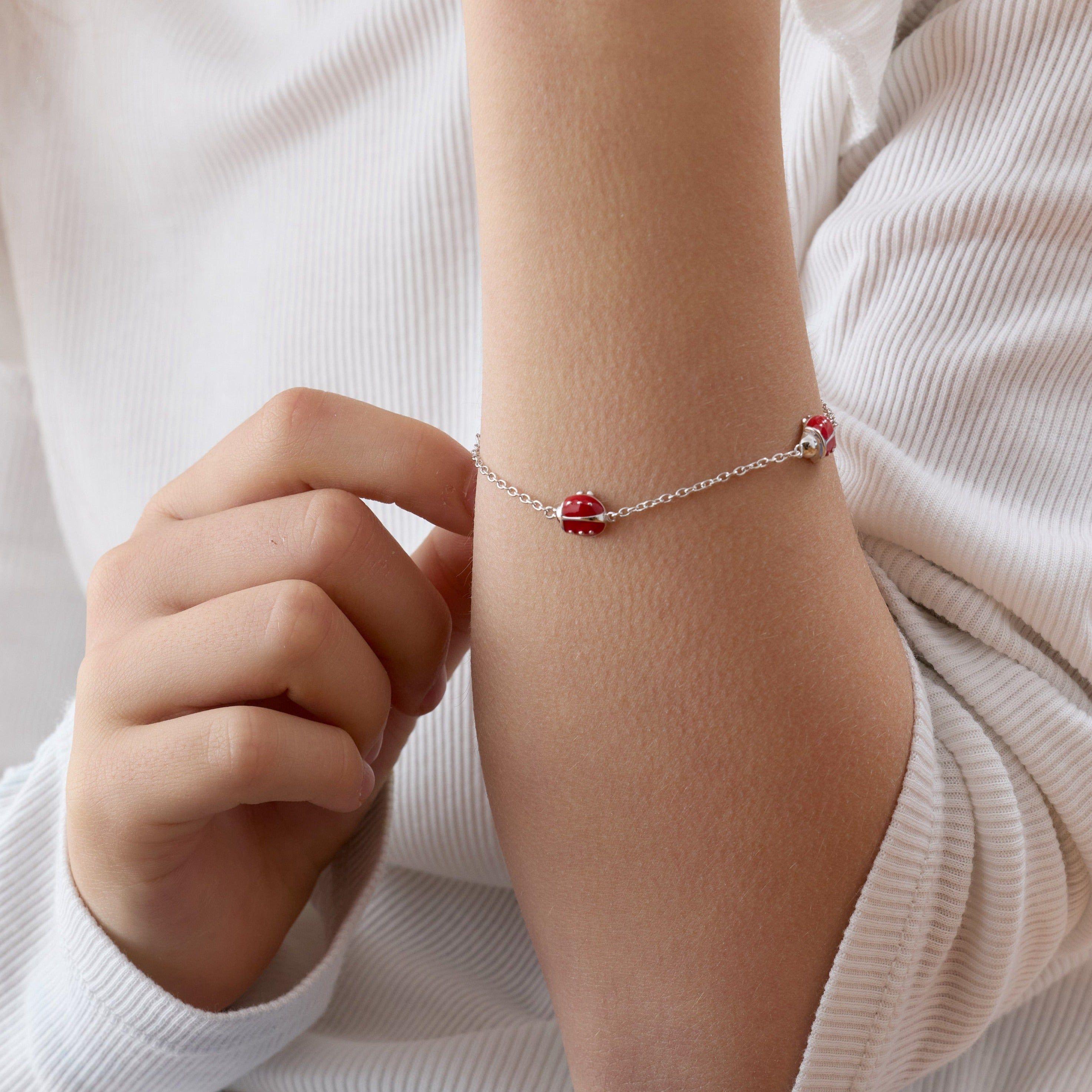 Pulsera con Chinitas de Plata 925-3
