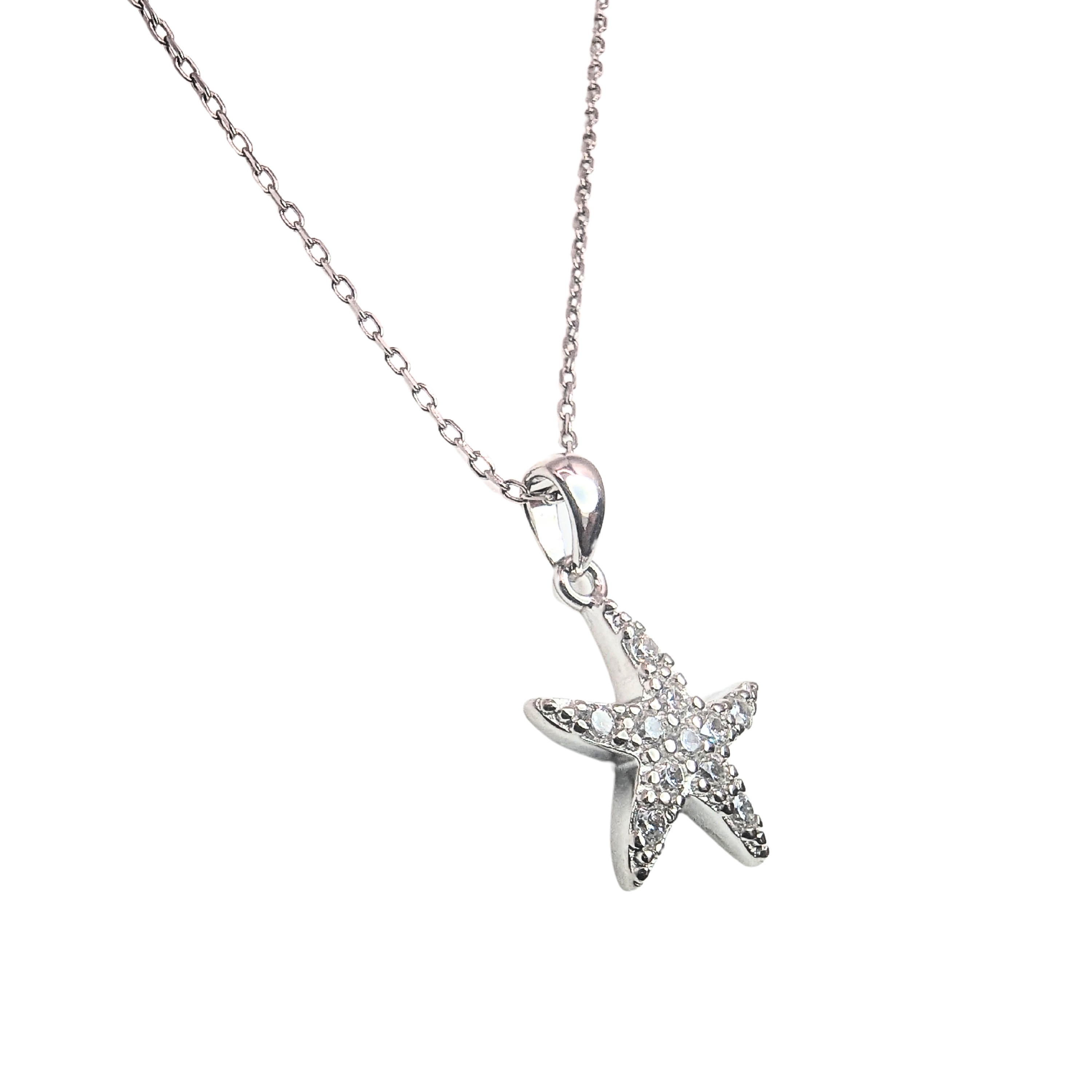 Collar de Estrella de Mar con Circones de Plata 925-2