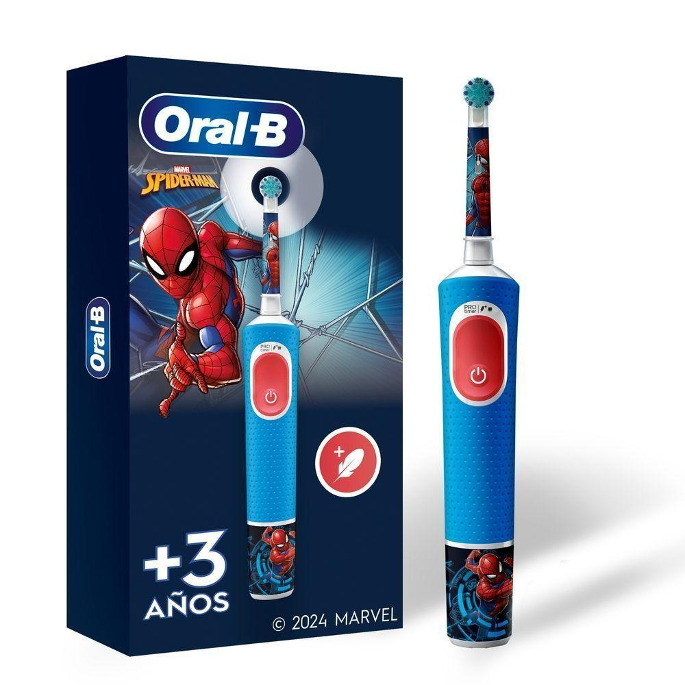 Cepillo de Dientes Eléctrico Infantil Oral-B Marvel Spider-Man 1 Ud-0