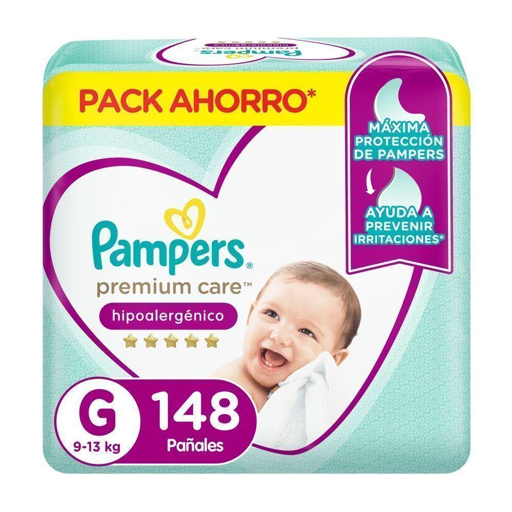 Pañales Pampers Premium Care Talla XXG con 128 U de 14 a 18kg-0