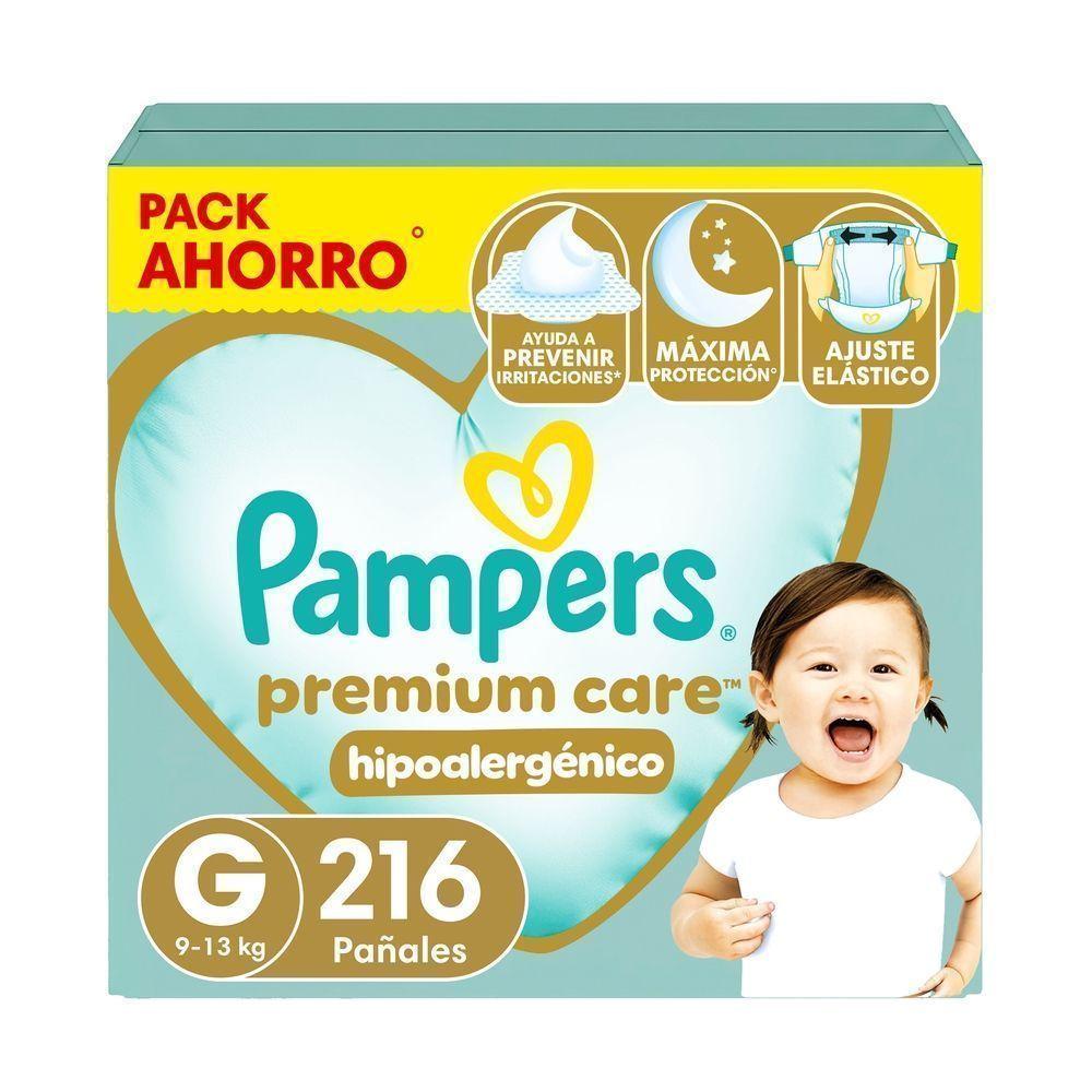 Pañal Pampers Premium Care Tamaño G 216 Un-0