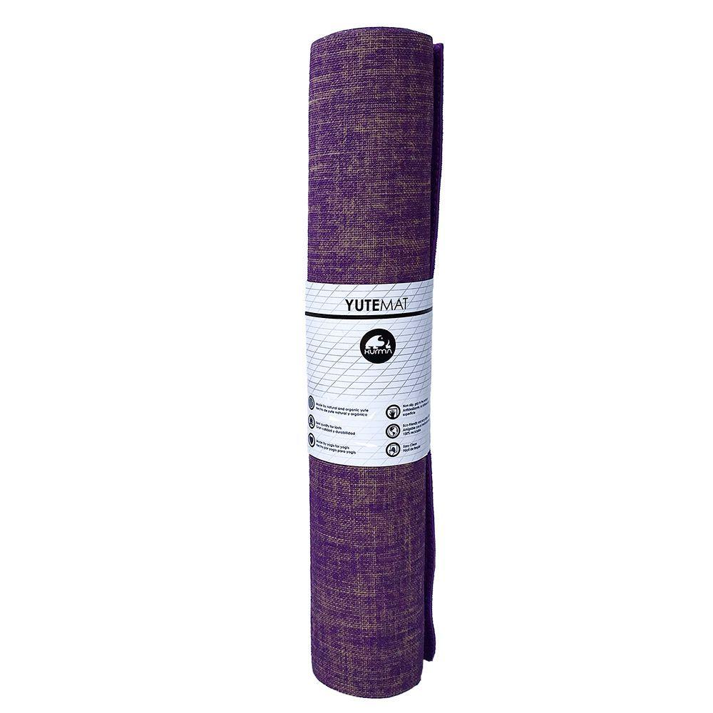 Mat de yoga Yute orgánico Morado 5 mm-1