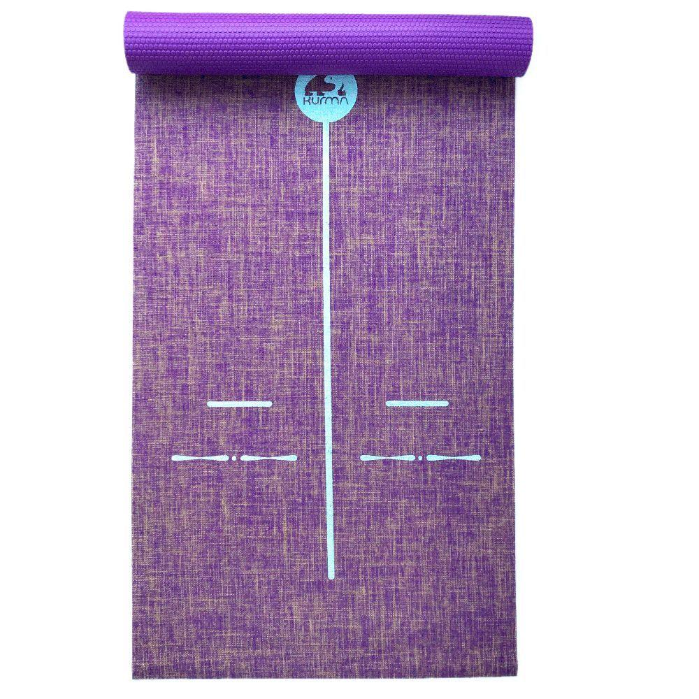 Mat de yoga Yute orgánico Morado 5 mm-4