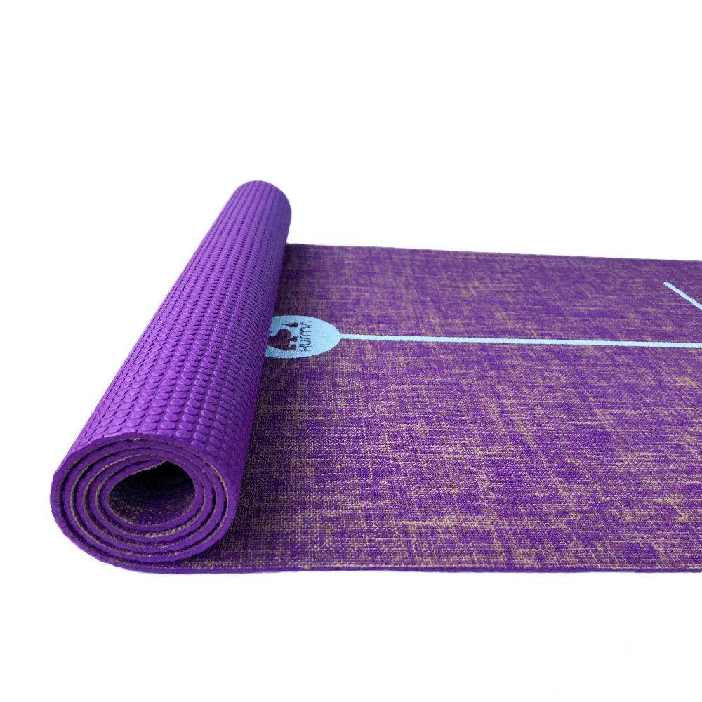 Mat de yoga Yute orgánico Morado 5 mm-3