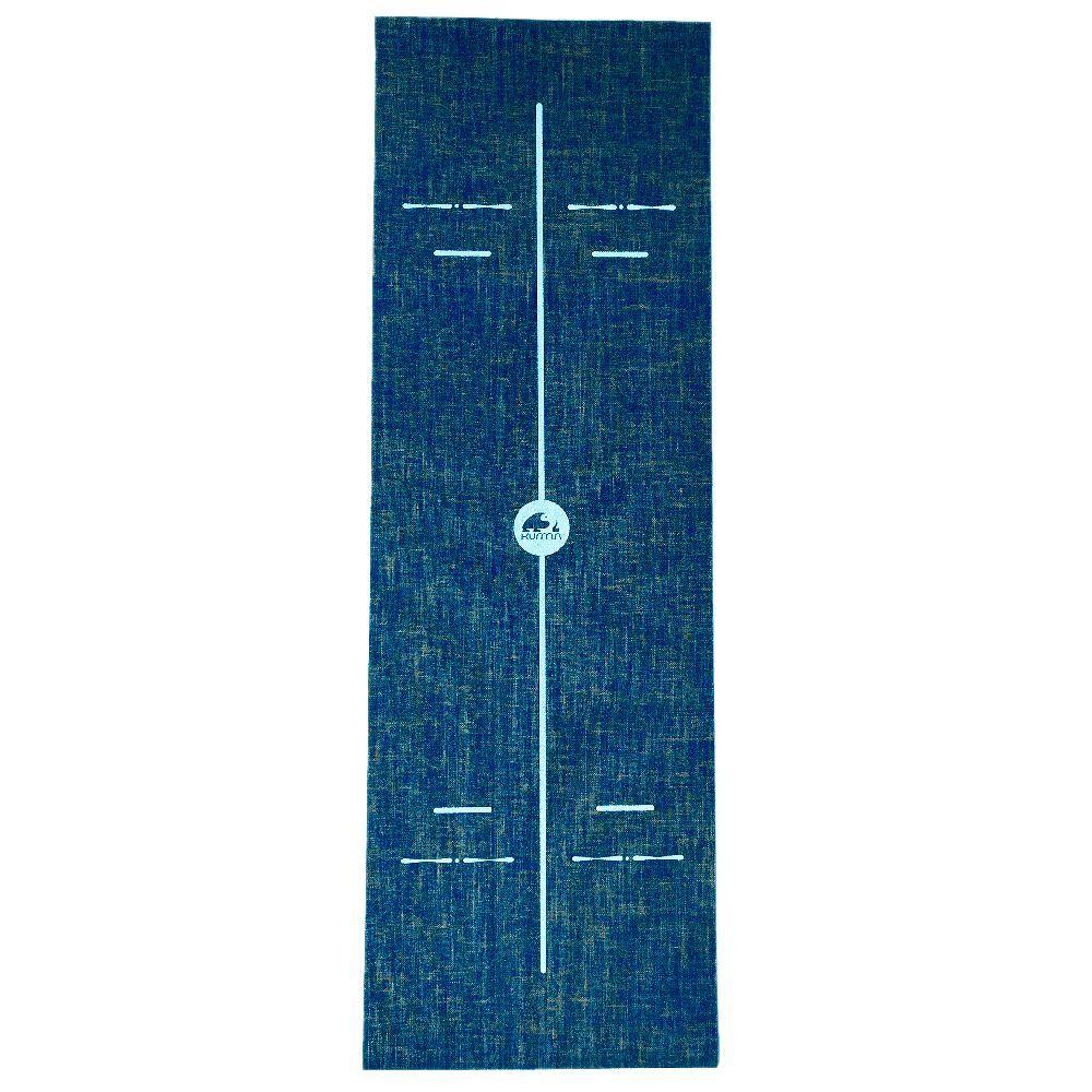 Mat de yoga Yute orgánico Azul 5 mm-2