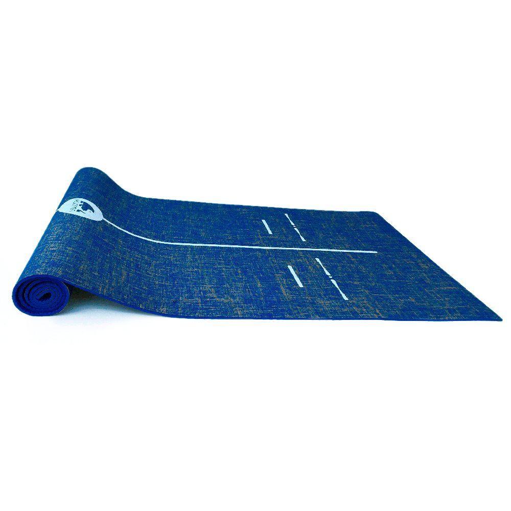 Mat de yoga Yute orgánico Azul 5 mm-1
