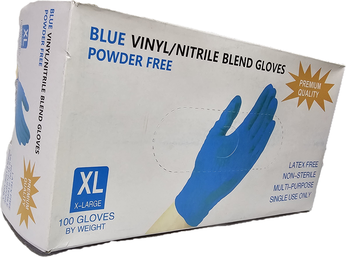 Guantes nitrilo sin polvo celestes-2