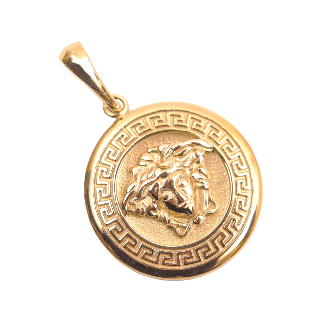 Colgante Medusa Oro Laminado 18k-0