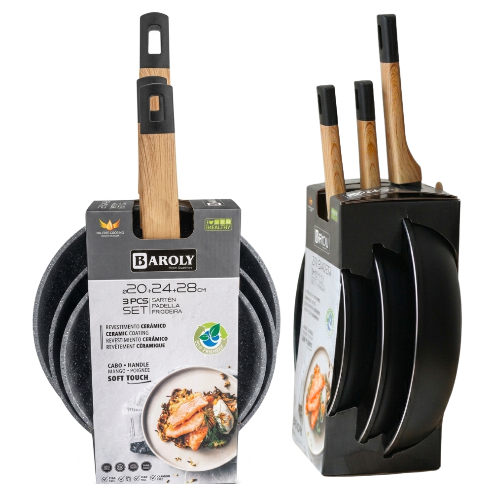 Set Cocina Premium Antiadherente Cerámico Ollas Y Sartenes-2
