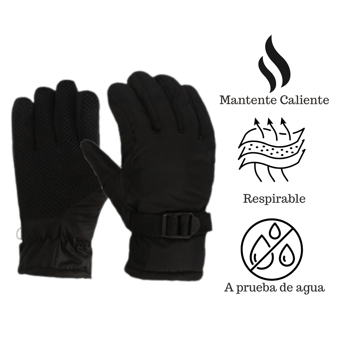 Guantes De Invierno Esquí Hombre Montañismo Para La Nieve-3