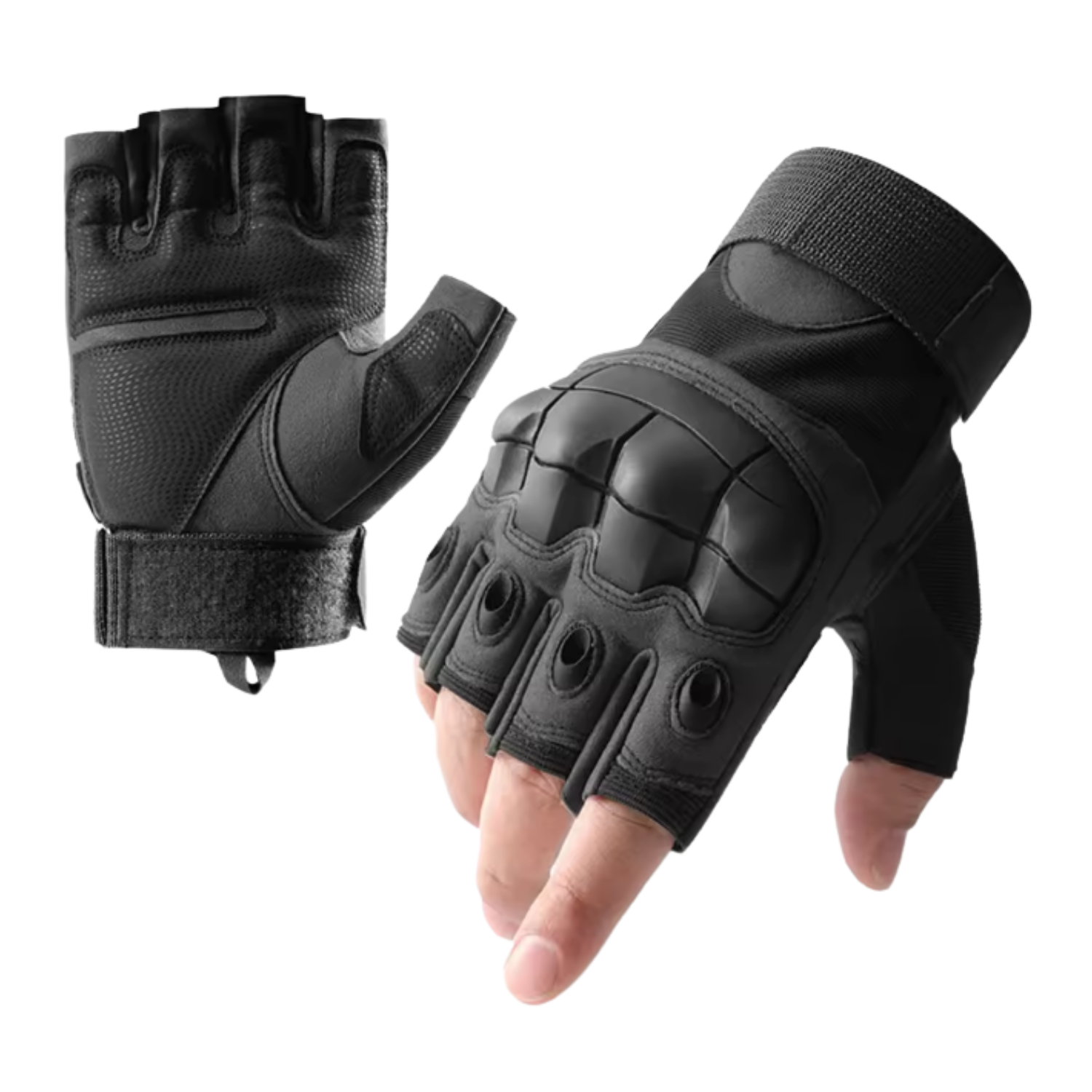 Guante Corto Táctico Militar Moto Bicicleta Airsoft -0