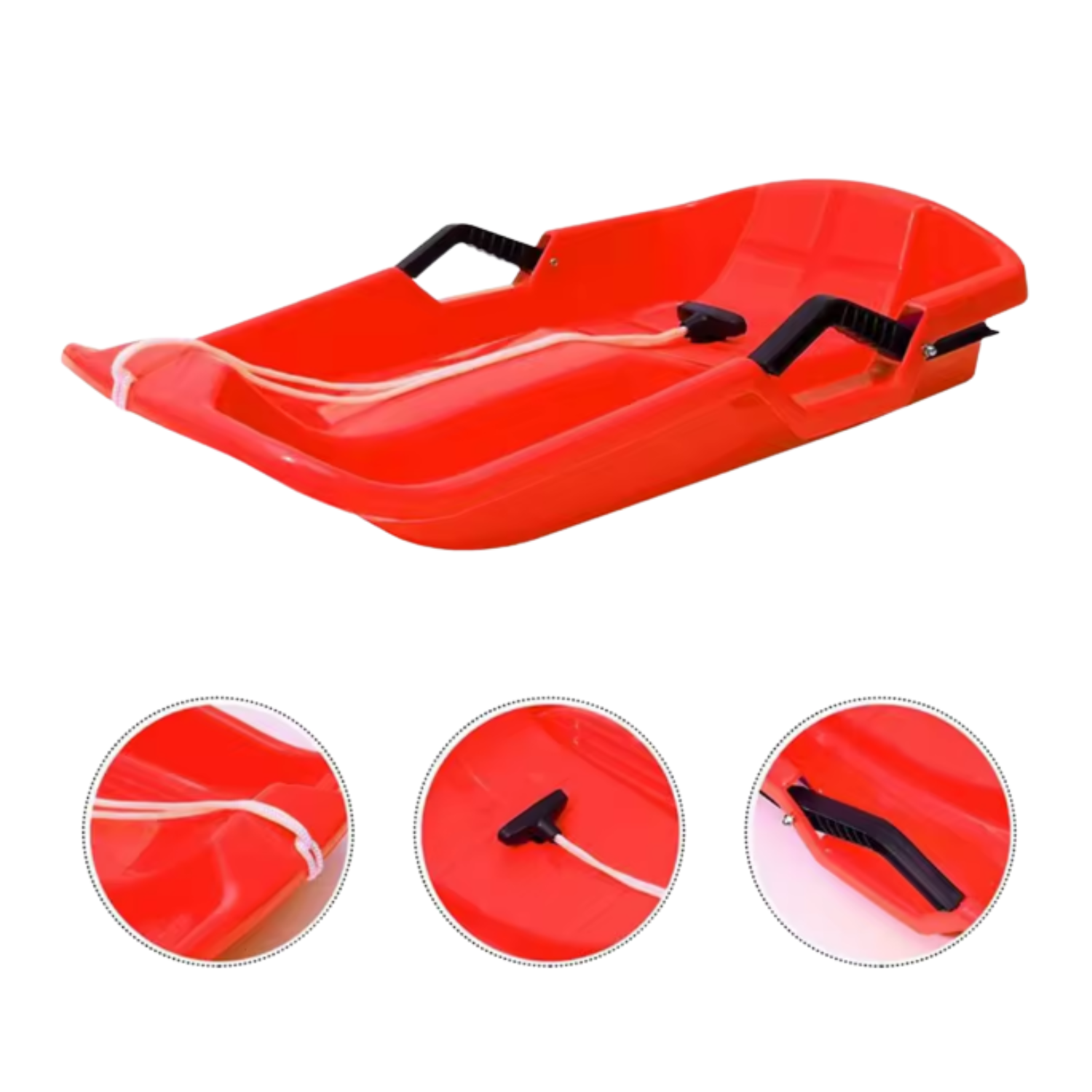 Trineo Para Nieve Deslizante Con Agarradera Súper Resistente-5