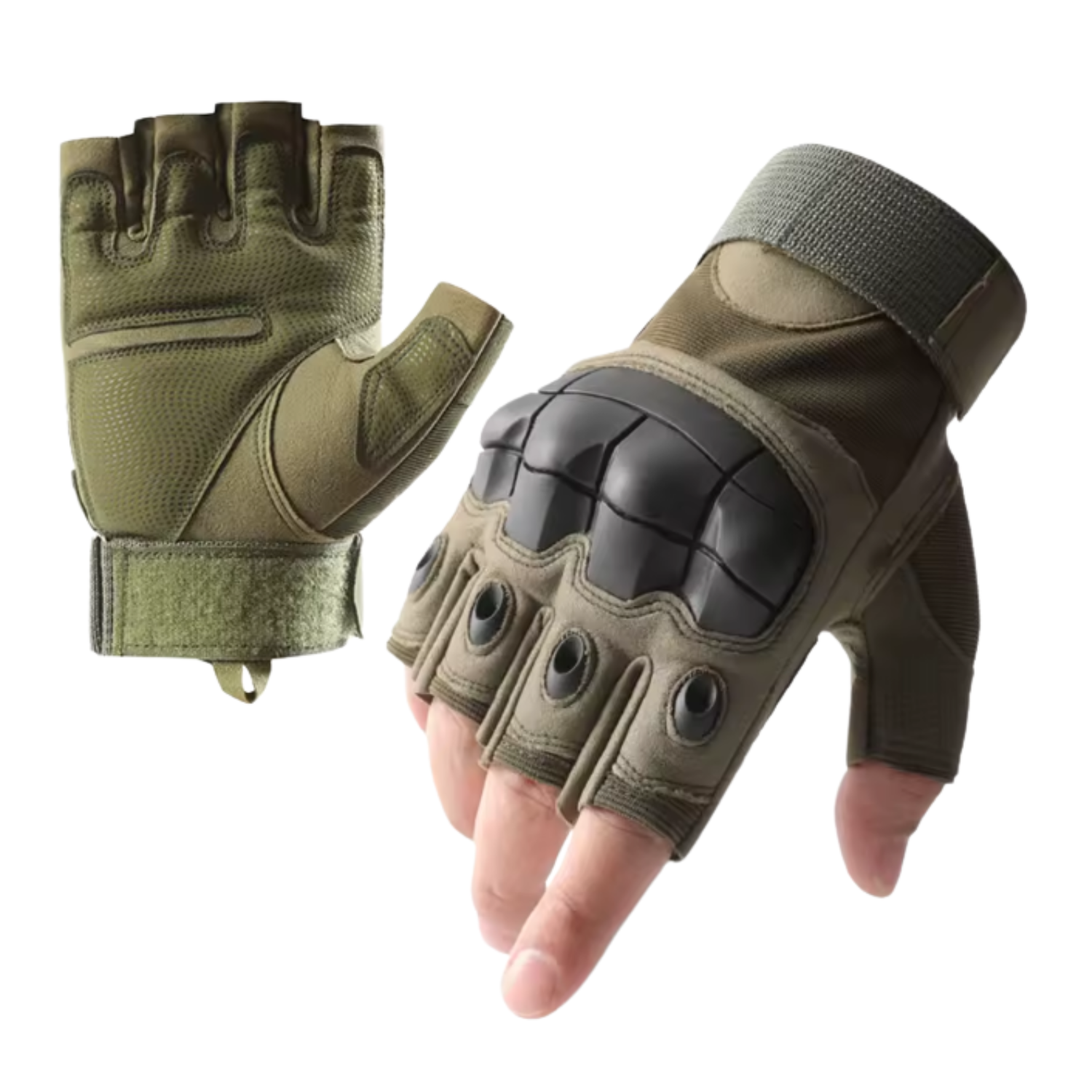 Guante Corto Táctico Militar Moto Bicicleta Airsoft-0