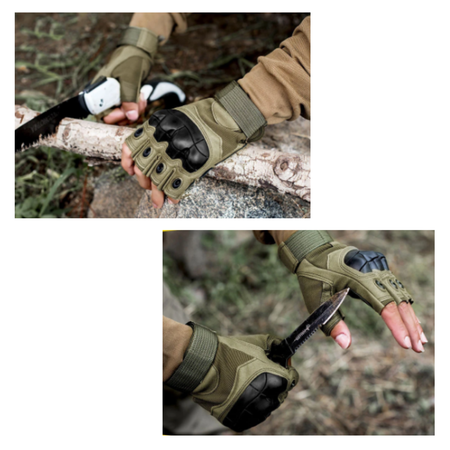 Guante Corto Táctico Militar Moto Bicicleta Airsoft-3
