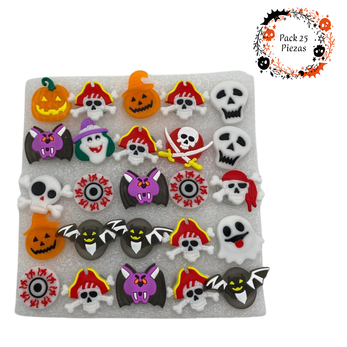 Pack 25 Picochas Con Luces LED Halloween 2025-0