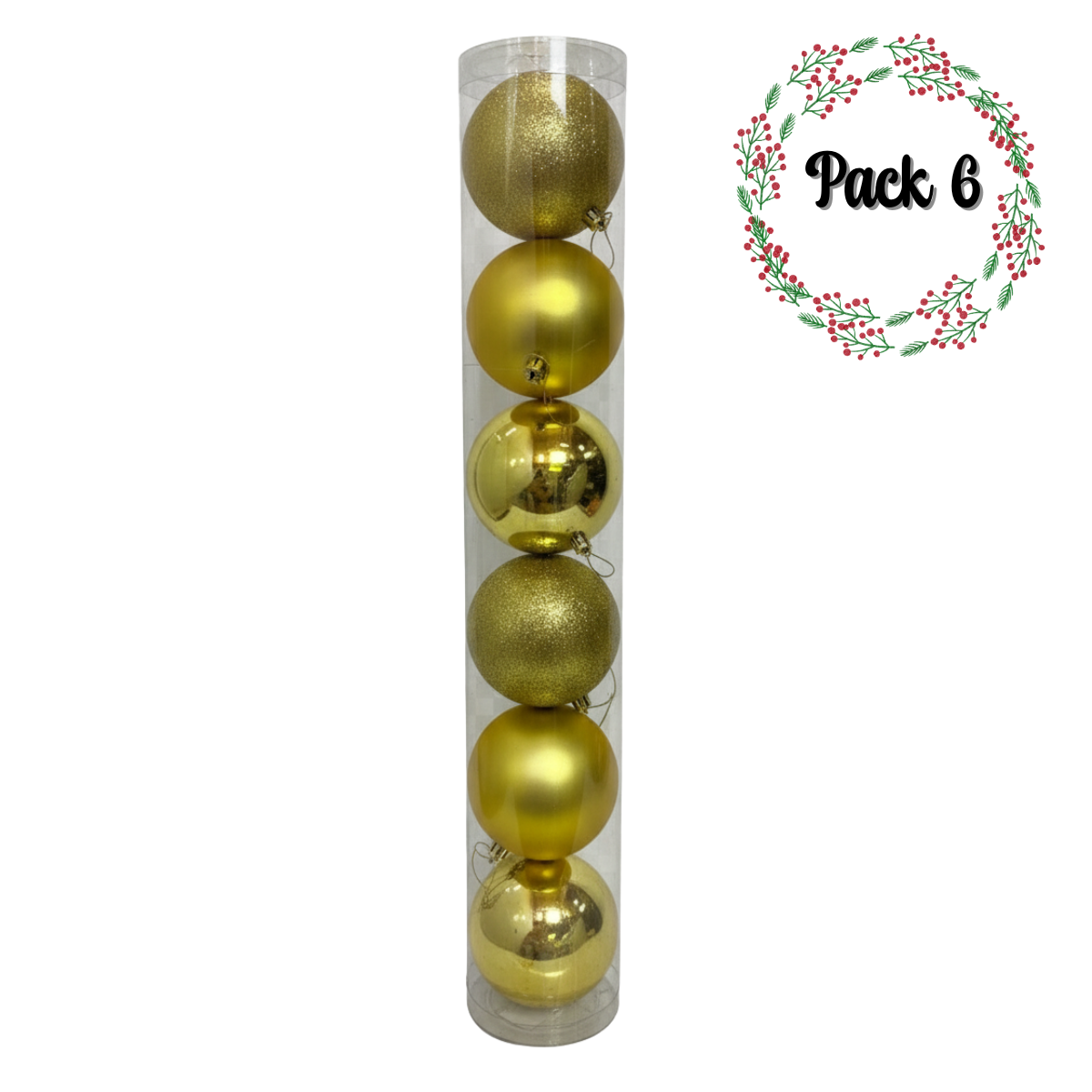Pack 6 Esferas Navidad 12cm Decoración Colgantes-0