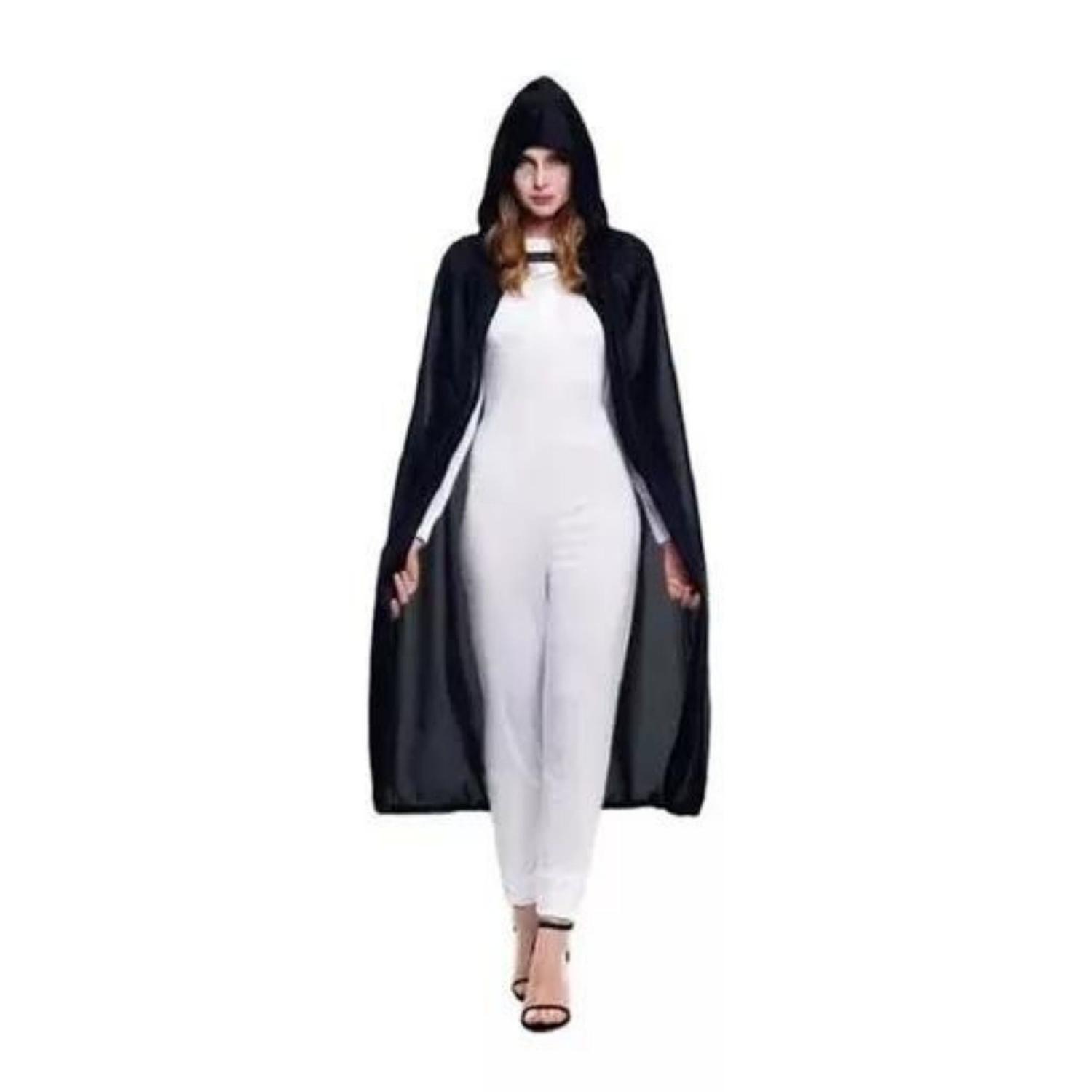 Capa Con Capucha Halloween 140 cm Unisex Disfraz Adulto-1