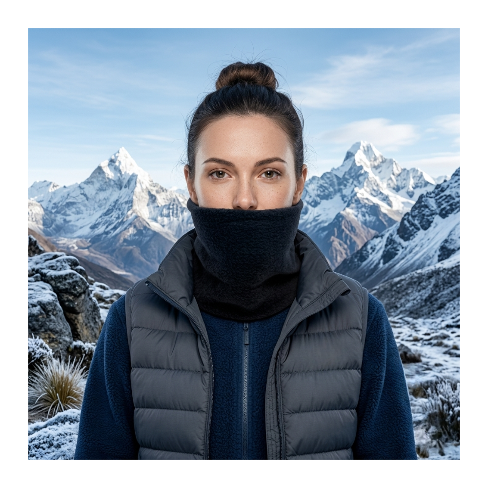 Cuello Polar Calentador Térmico Suave Para Invierno-4