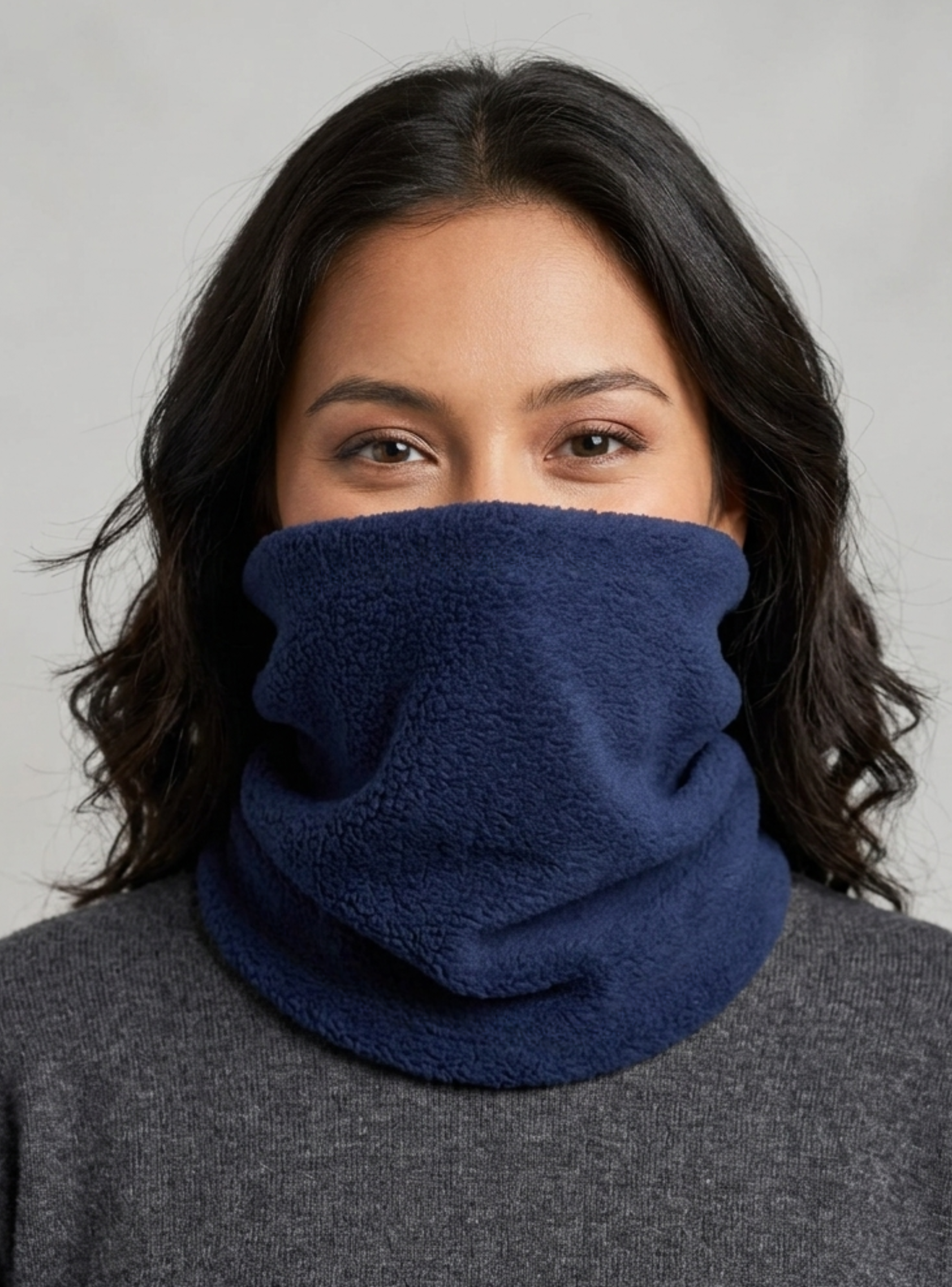 Cuello Polar Calentador Térmico Suave Para Invierno-0