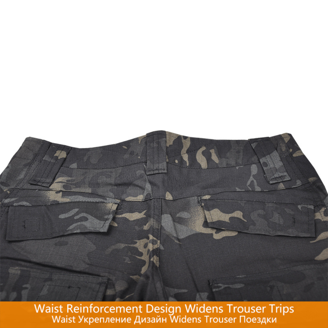 Conjunto Completo Militar Tactico Polera + Pantalon + Rodilleras XL-2