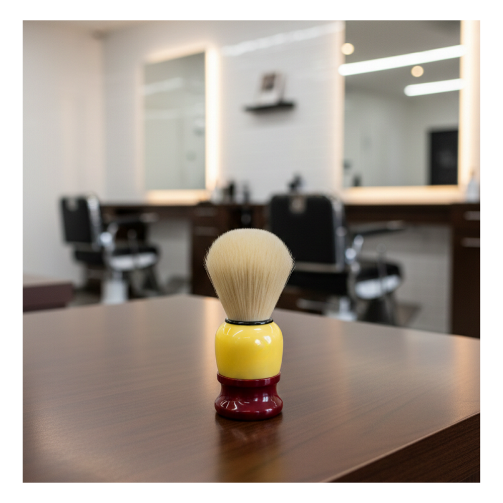 Pack 6 Brochas Hisopo De Madera Para Barba - Peluquería Barbería-3