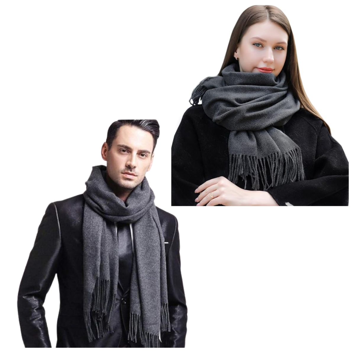 Bufanda Pañuelo Cashmere Estilo Accesorio Colores-1