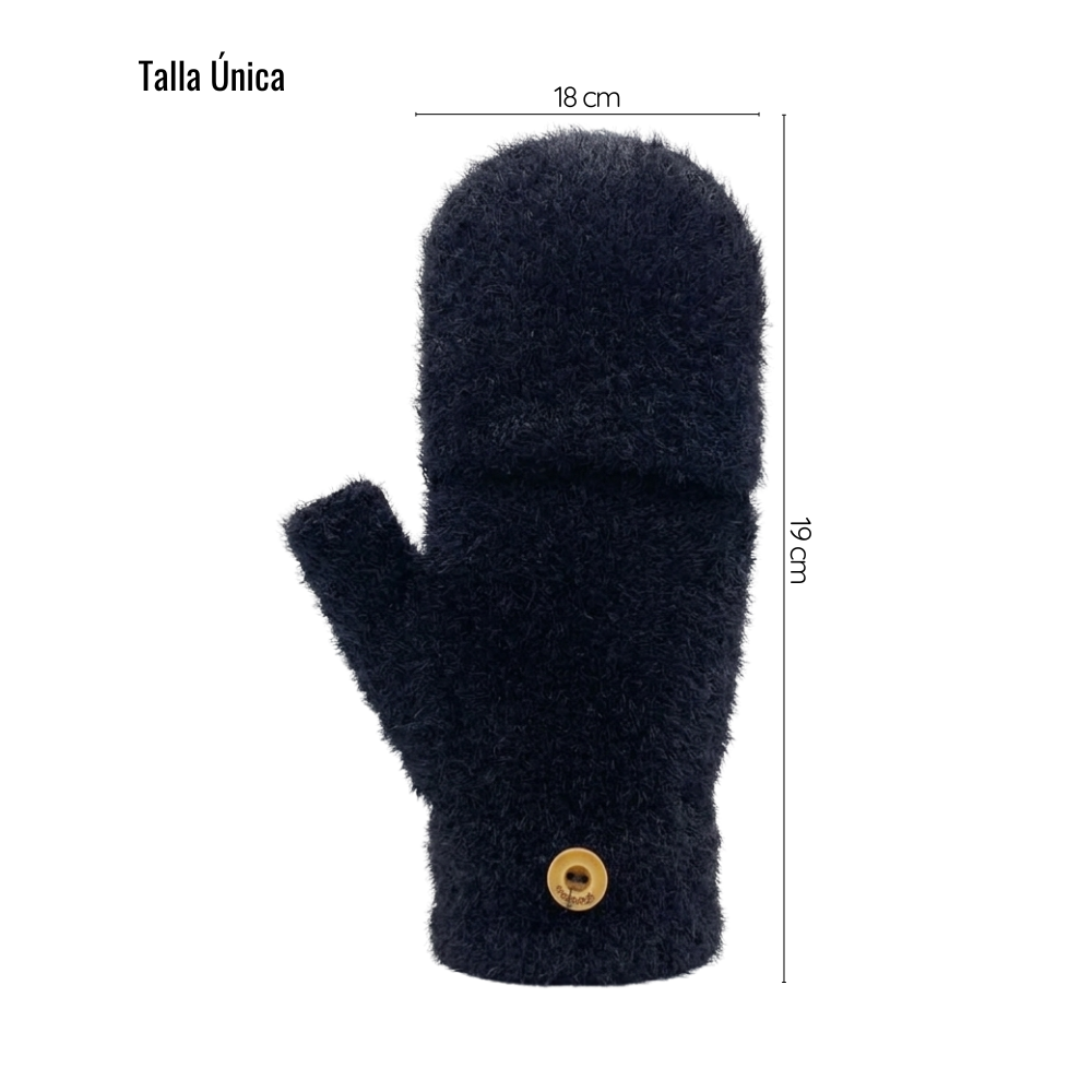 Pack 3 Guantes Híbridos Invierno Térmico Con Botón Sujeción-6