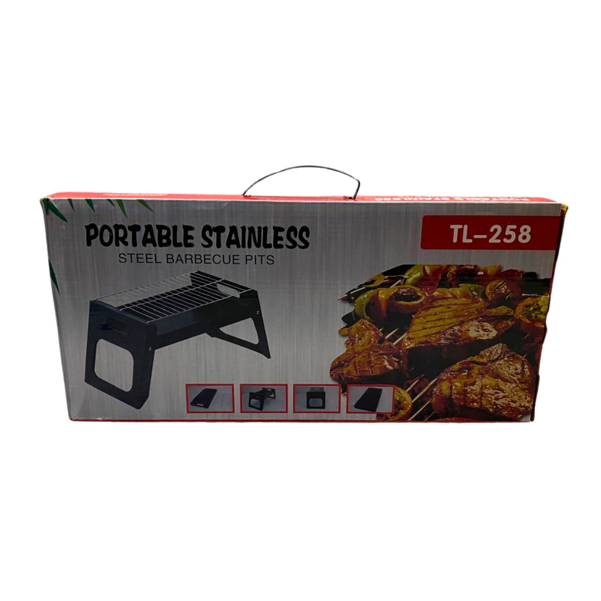 Parrilla Portable Stainless Al Aire Libre + Set De Utensilios (Obsequio)-2