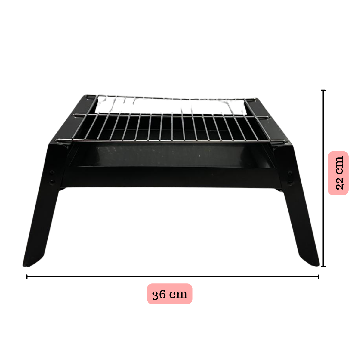 Parrilla Portable Stainless Al Aire Libre + Set De Utensilios (Obsequio)-3