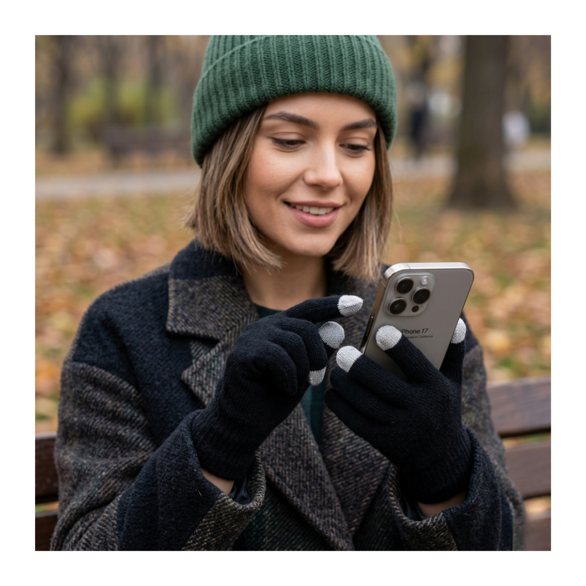 Pack 12 Guantes De Lana Térmicos Con Punta Touch Táctil Dedos-2