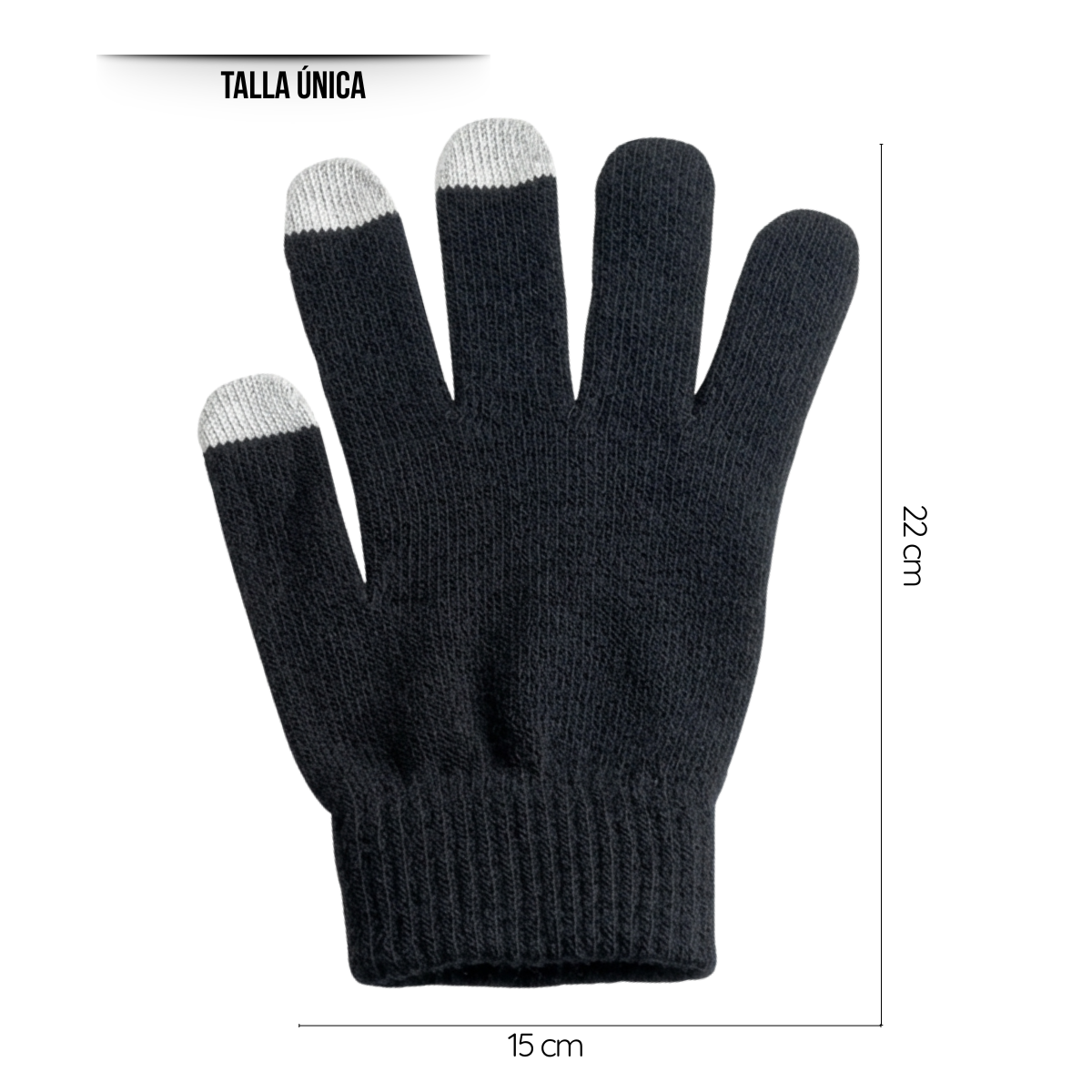 Pack 12 Guantes De Lana Térmicos Con Punta Touch Táctil Dedos-6