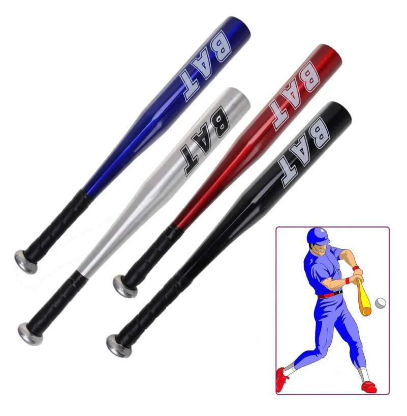 Bate de Beisball Aluminio 80 Cm PLATEADO-2