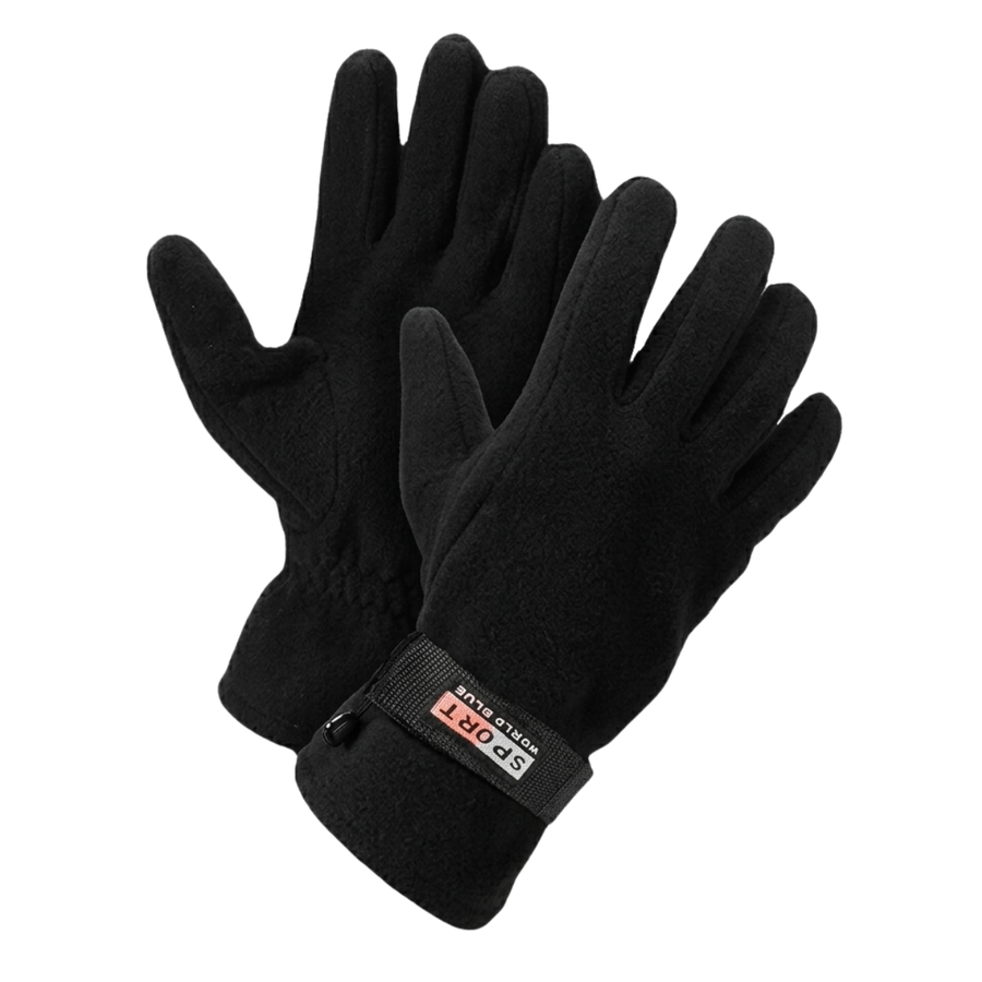 Guantes Forro Polar Ajustable Sport World Blue Estilo Polar-2