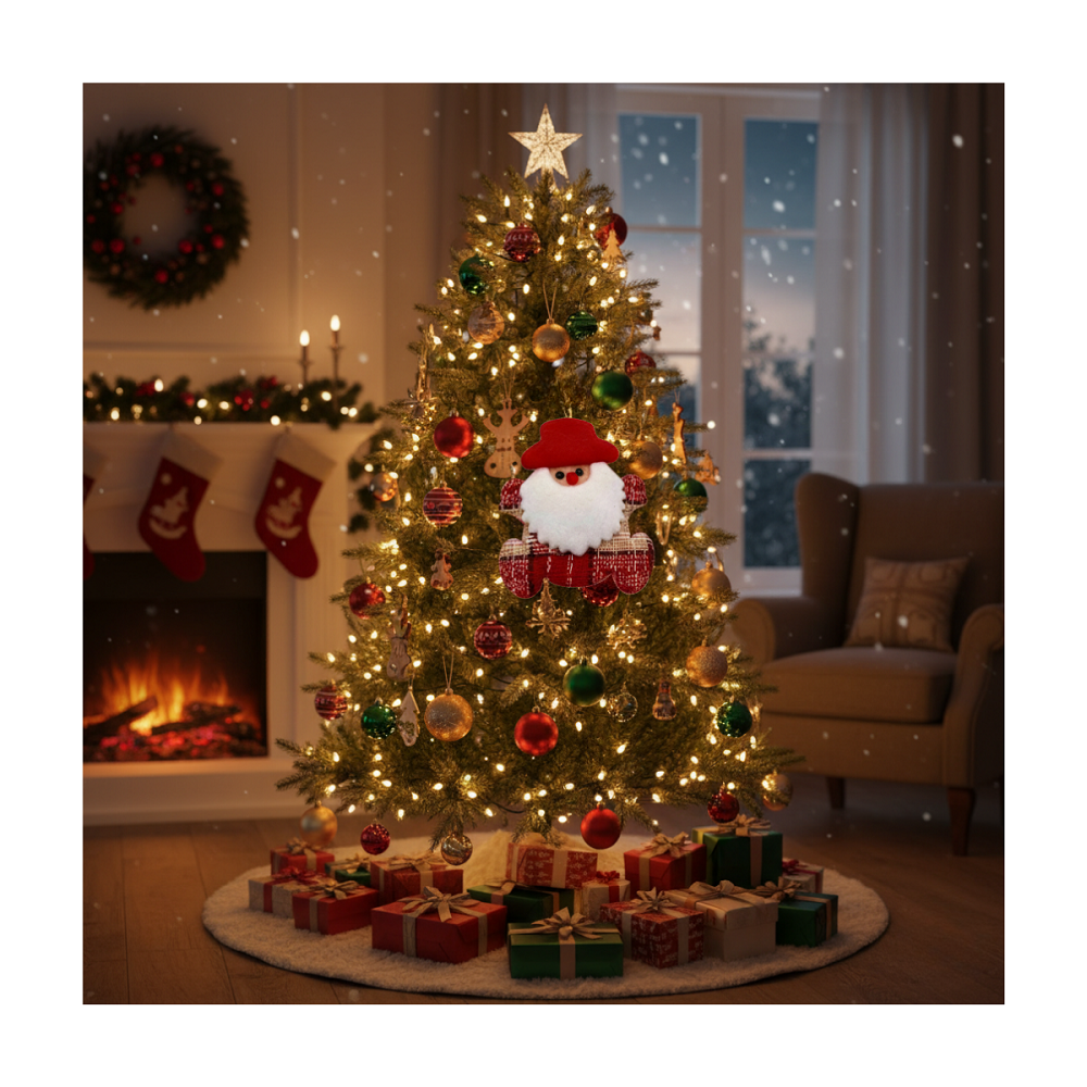 Pack 12 Adornos Surtidos Para Árbol De Navidad Decoración Navidad 2025-5