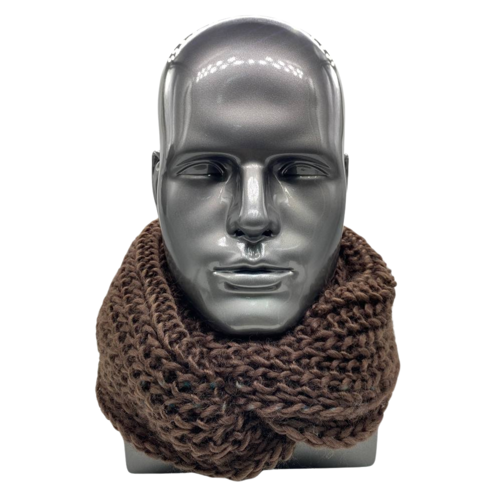 Bufanda Cuello Estilo Punto Inglés Lana Invierno Abrigado-0