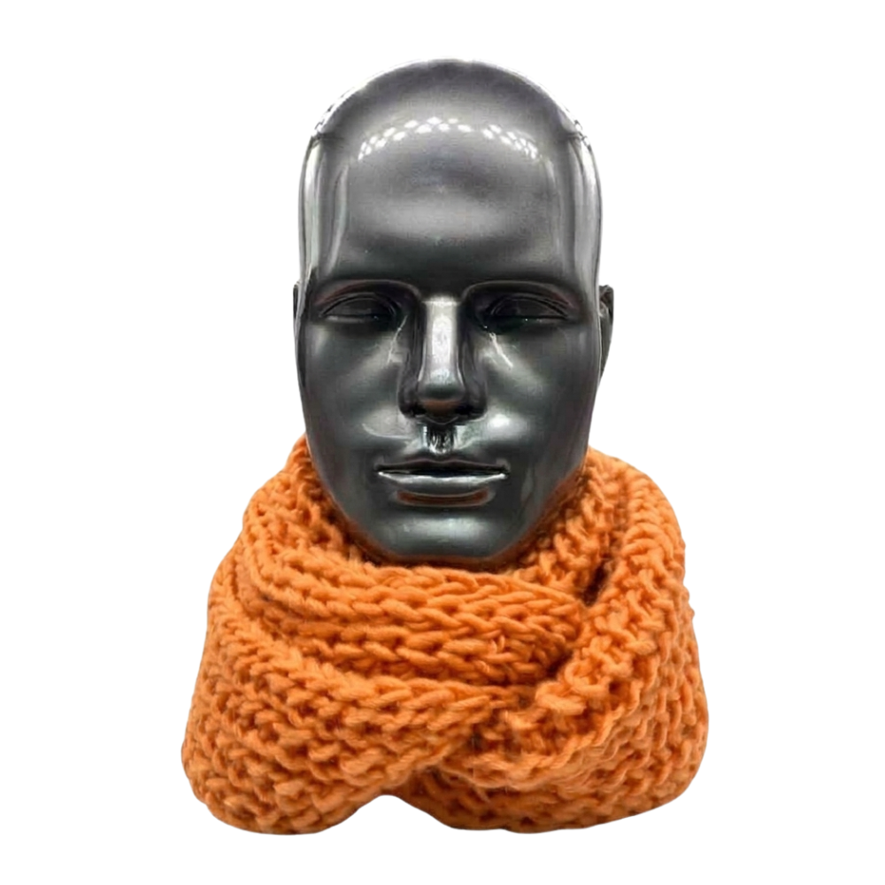 Bufanda Cuello Estilo Punto Inglés Lana Invierno Abrigado-0