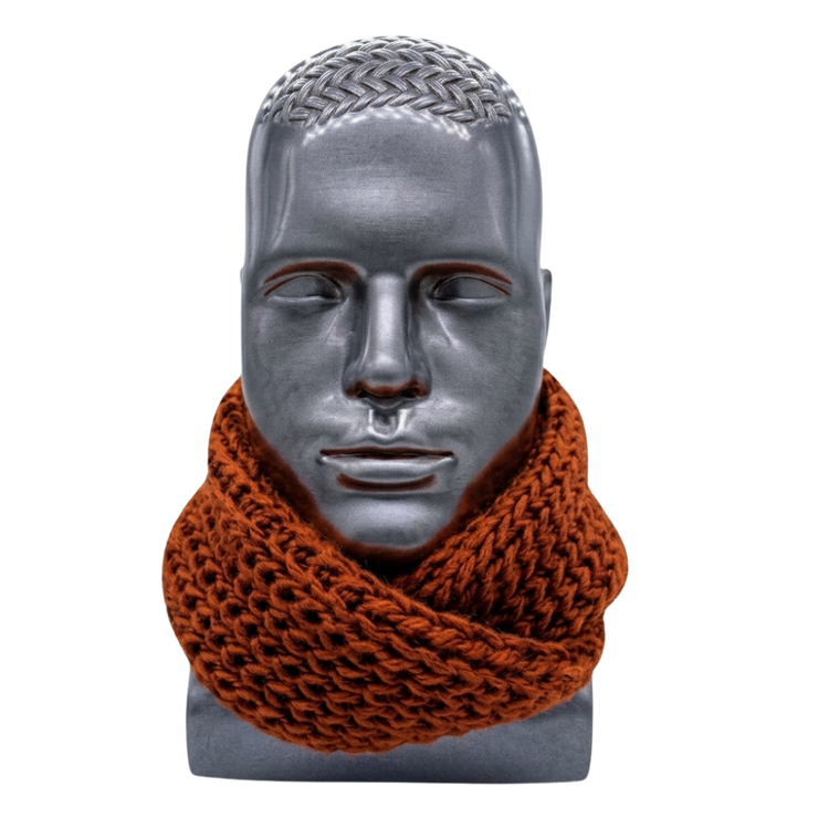 Bufanda Cuello Estilo Punto Inglés Lana Invierno Abrigado-0