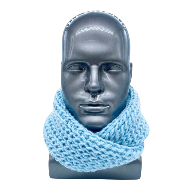 Bufanda Cuello Estilo Punto Inglés Lana Invierno Abrigado-0